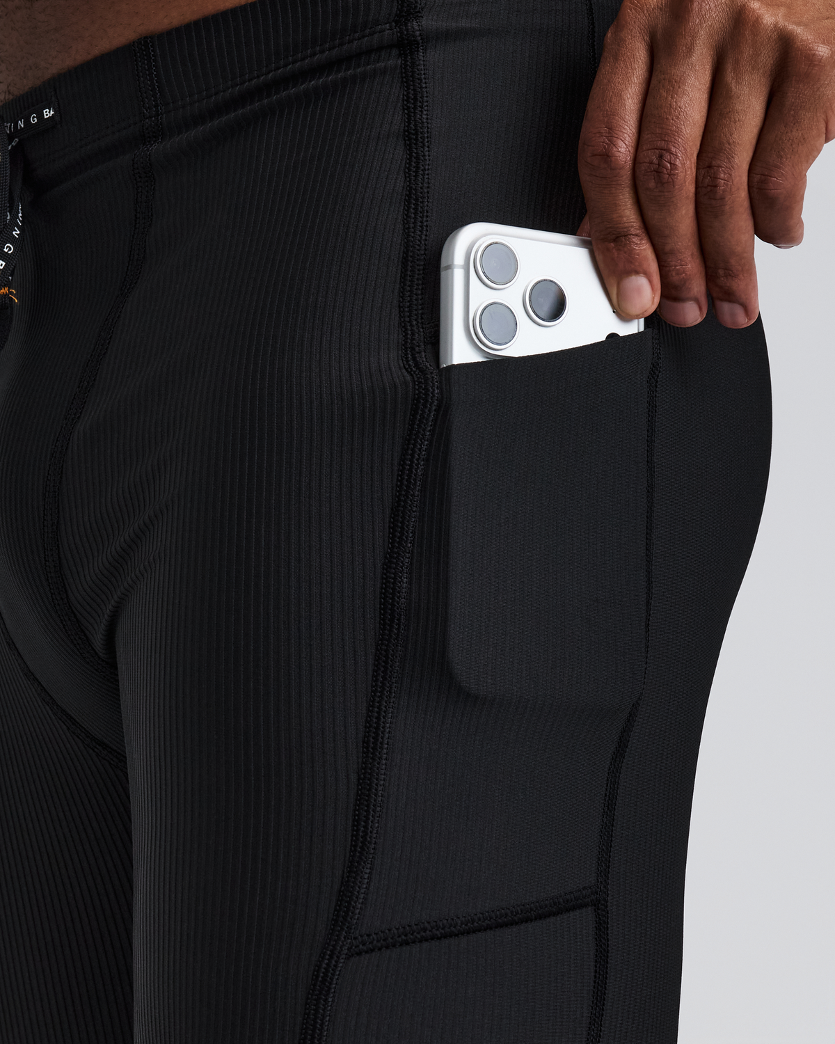 Men's Cadence™ 7 Pocket Half Tights - Black
