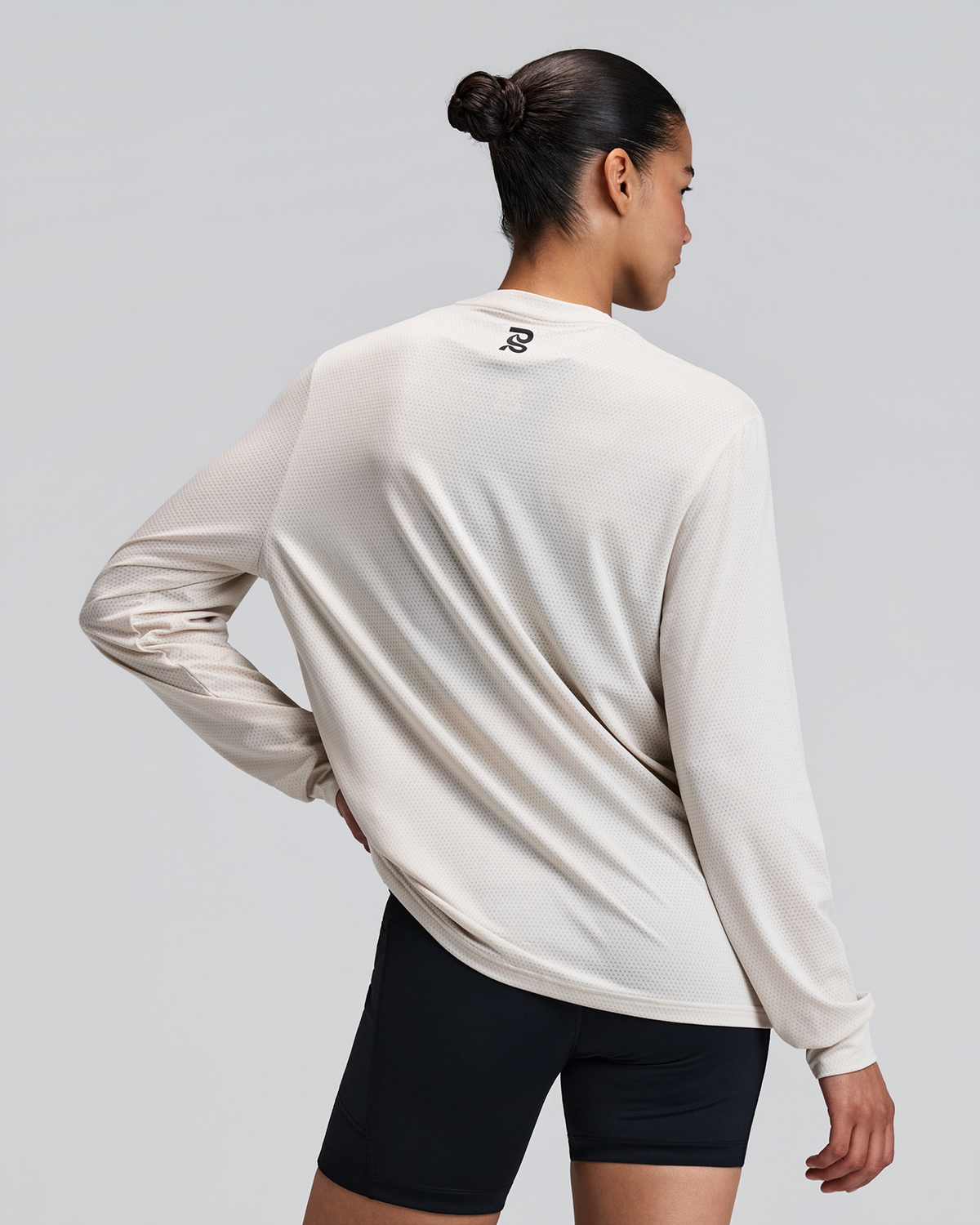 Unisex Micromesh™ Long Sleeve Performance Tee - Champagne