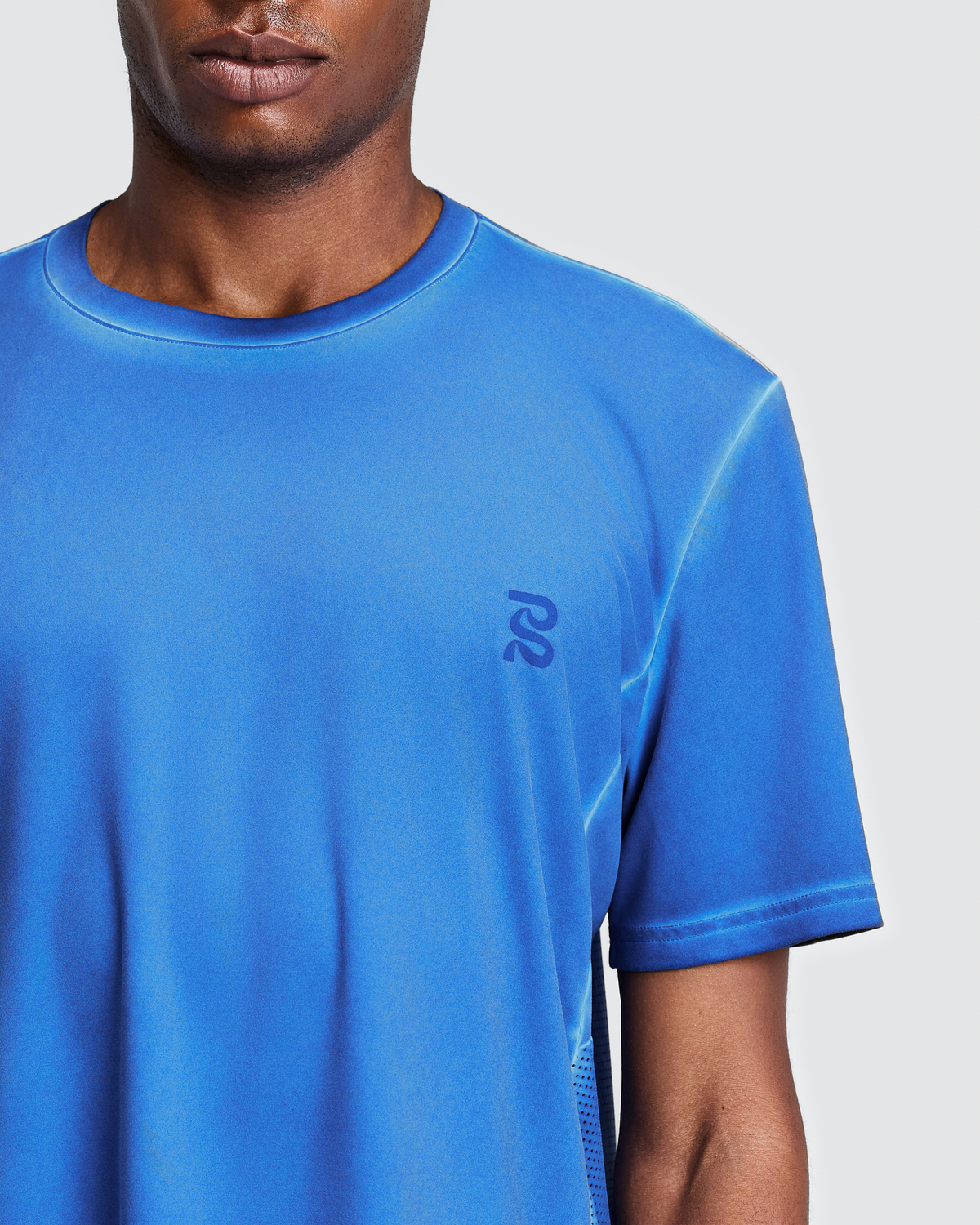 Men's FrioSoft™ Perforated Box Tee - Bauhaus Blue