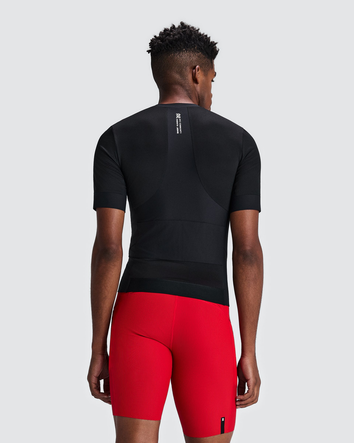 Men's GeoMesh™ 2-Way Zip Race Top - Black