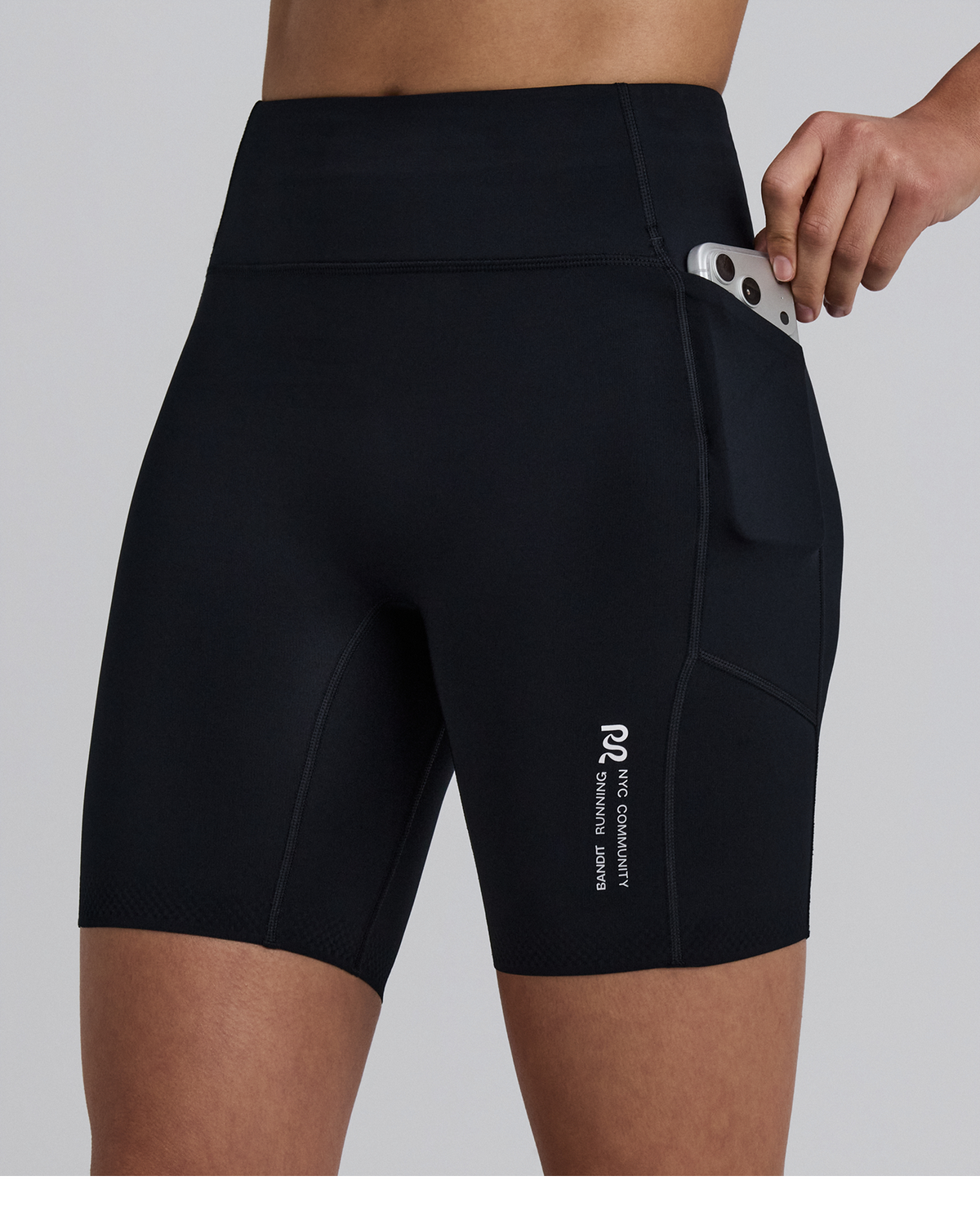 Women's Stamina-V™ High Waist 7" Compression Short - Black