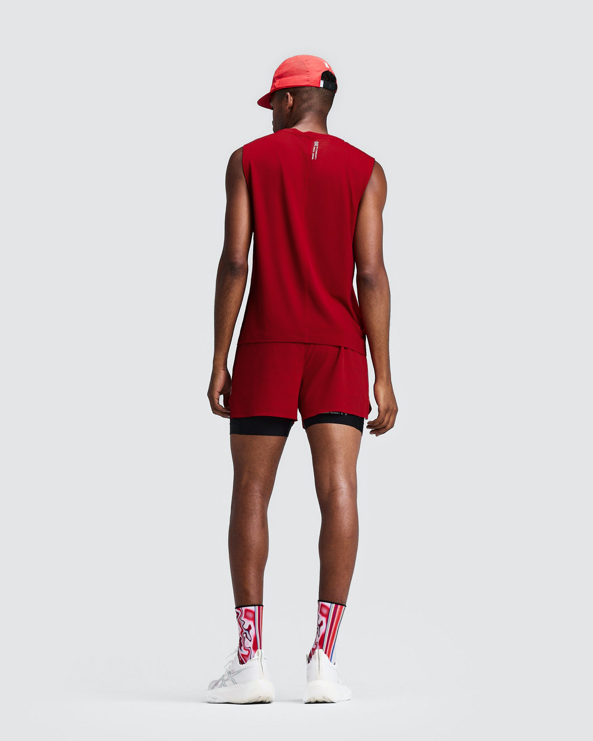 Men's CoolGrid™ 2-in-1 Run Shorts - Oxide Red