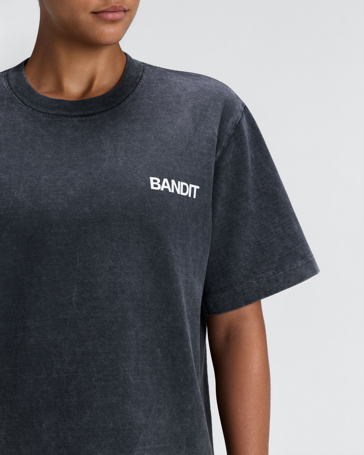 Unisex Heavyweight Cotton Box Tee - Black Chroma Wash