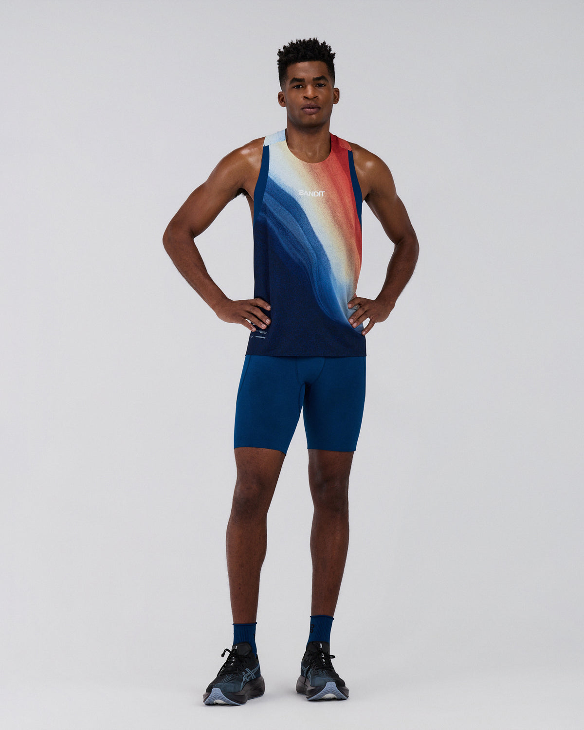 Men's Specter™ Race Singlet - Thermal Field Rusted Apricot