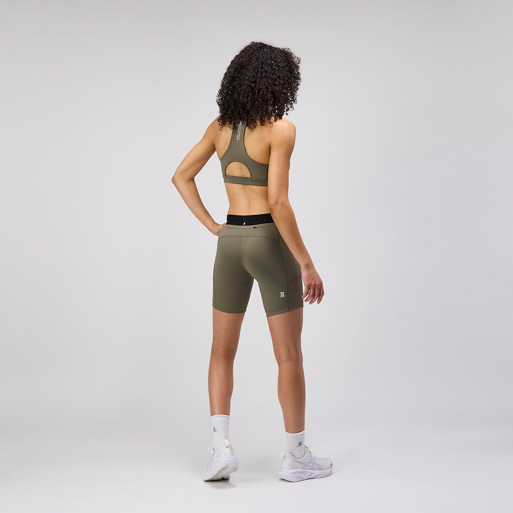 Stamina™ 7" Women's Compression Shorts - Fatigue