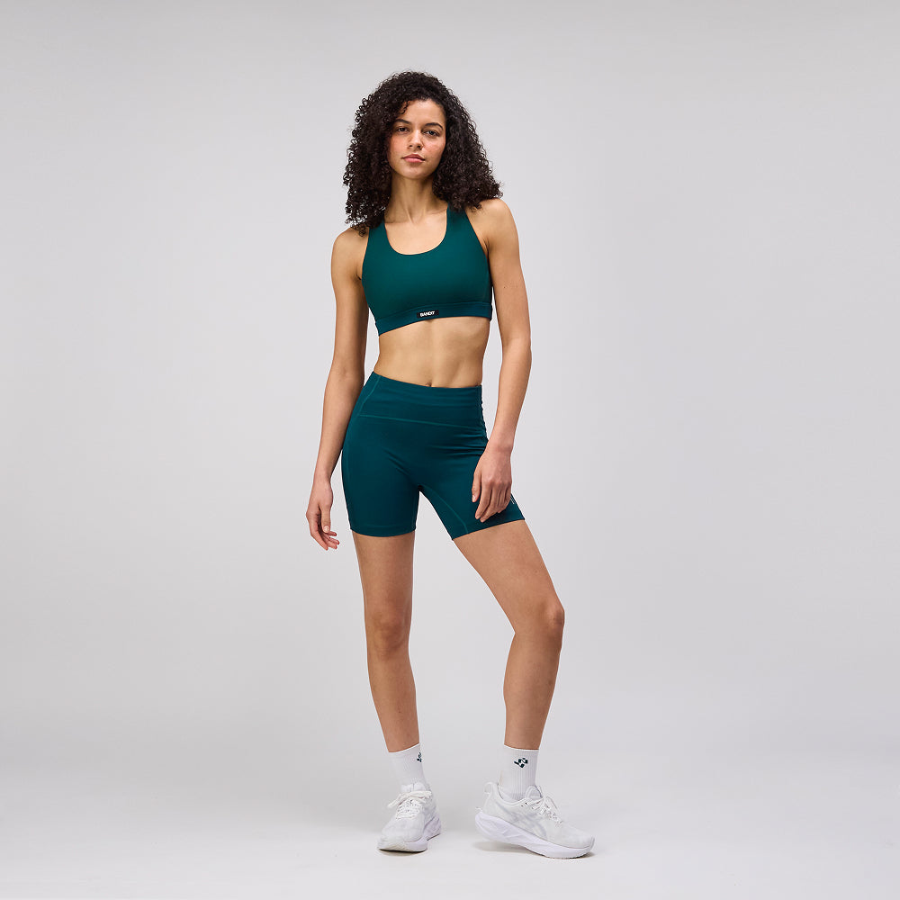 Stamina™ High Waist 5" Women's Compression Shorts - Pine