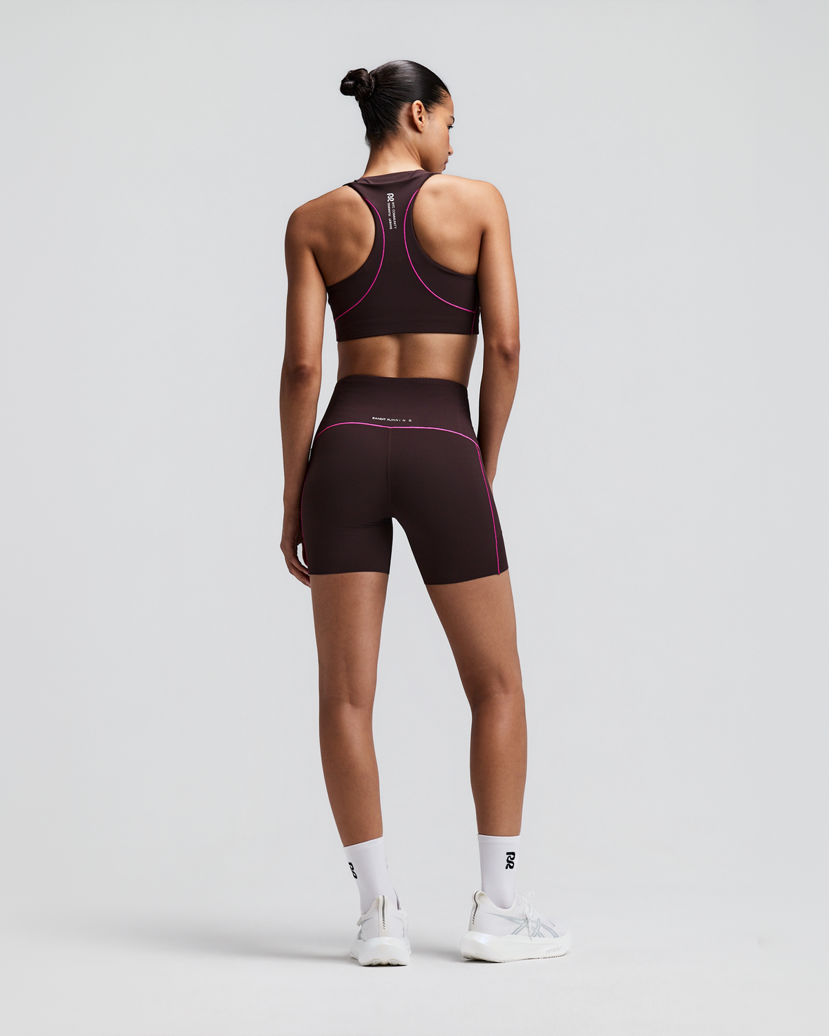 Women's Vanisher™ Pop Stitch™ Arco Run Bra - Espresso