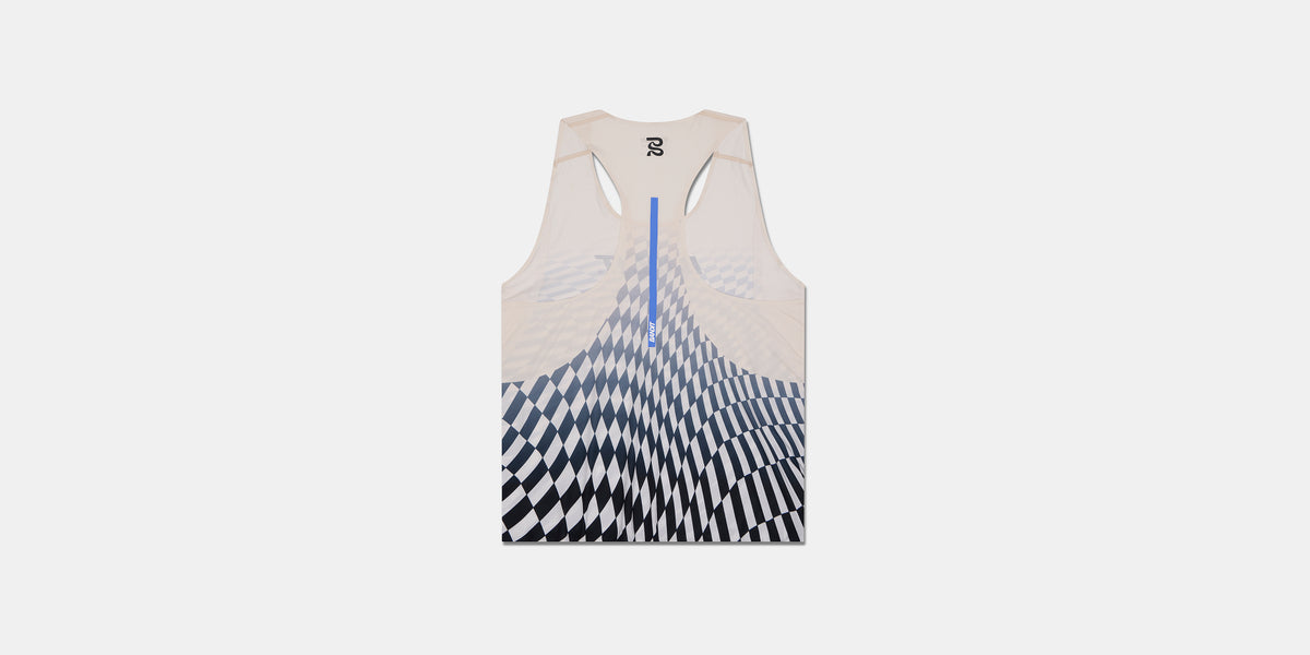 Drift™ Mosaic Racing Singlet - Black with Chalk