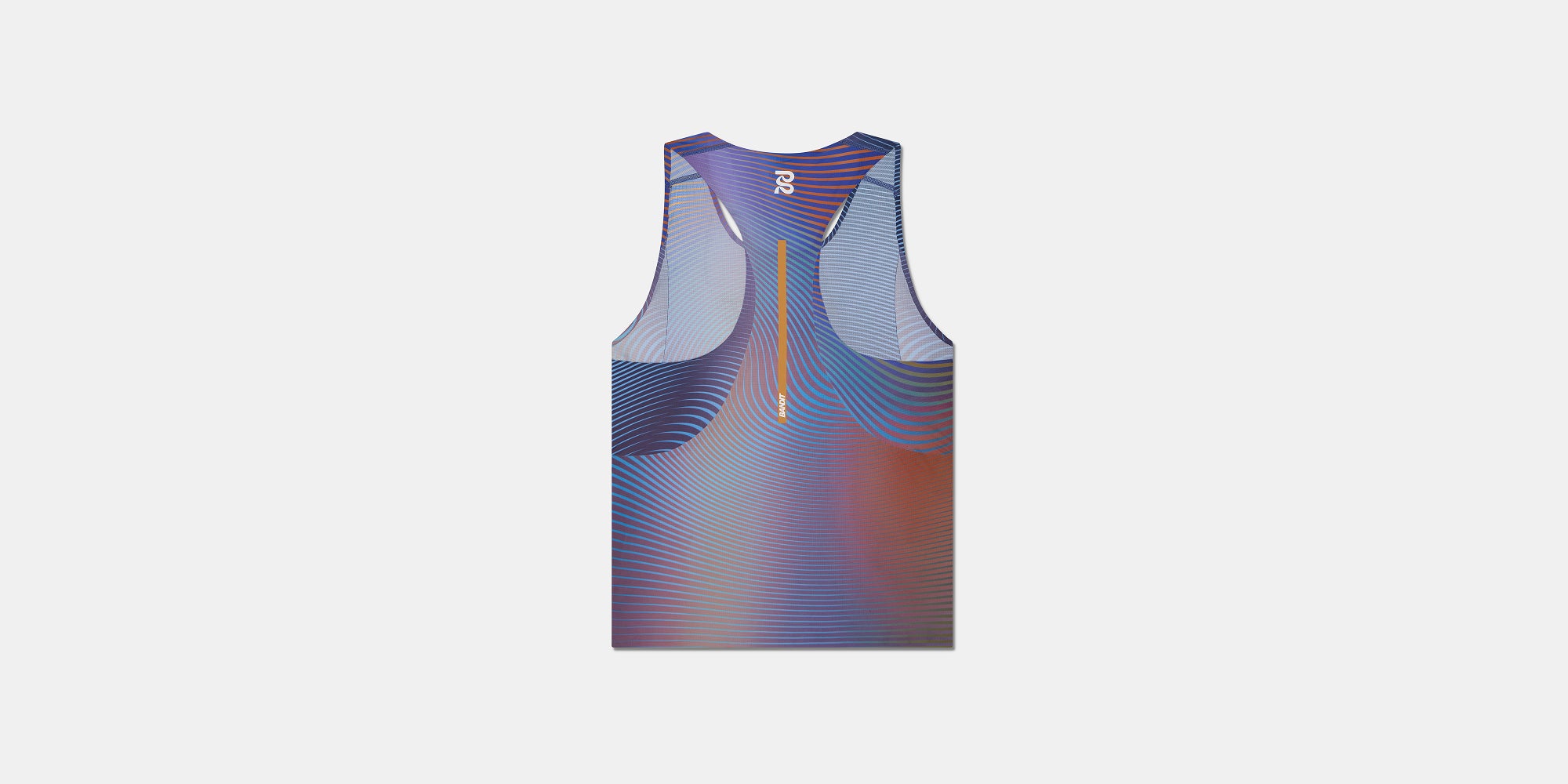 Drift™ Mirage Racing Singlet - Deep Peri Blue with Rust Gradient