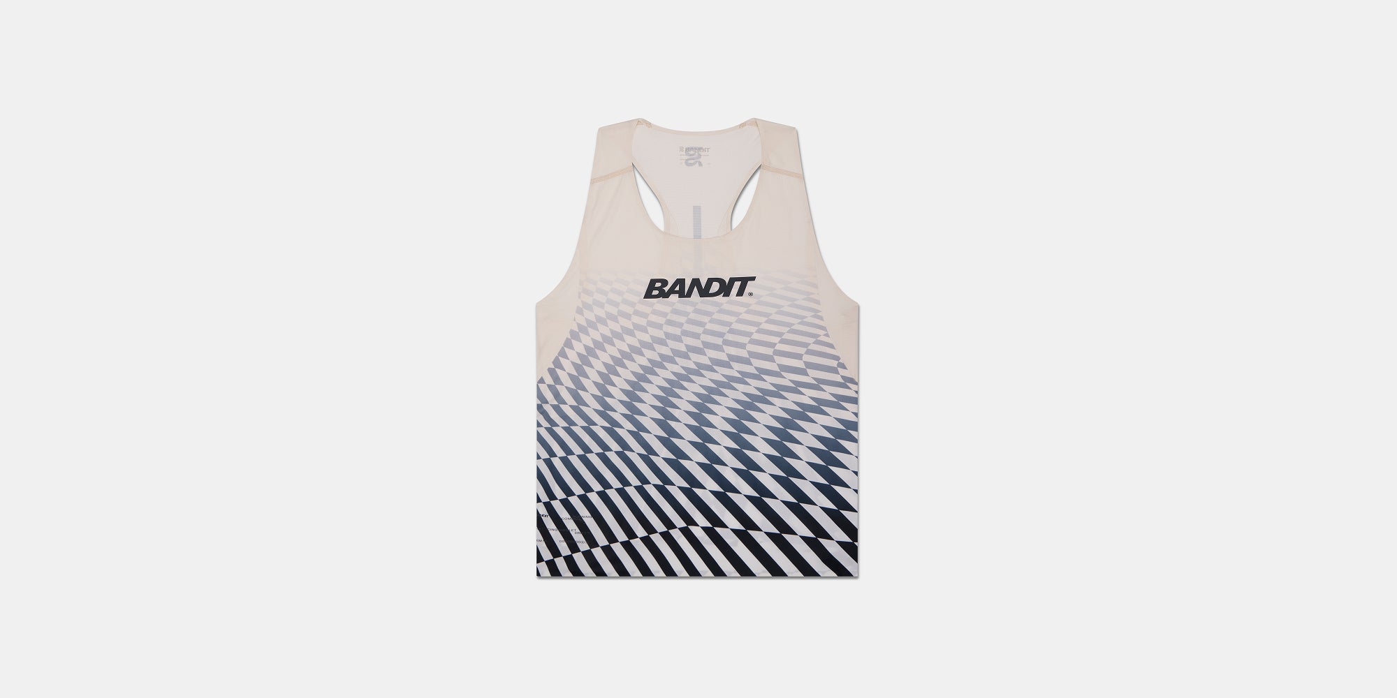 Drift™ Mosaic Racing Singlet - Black with Chalk