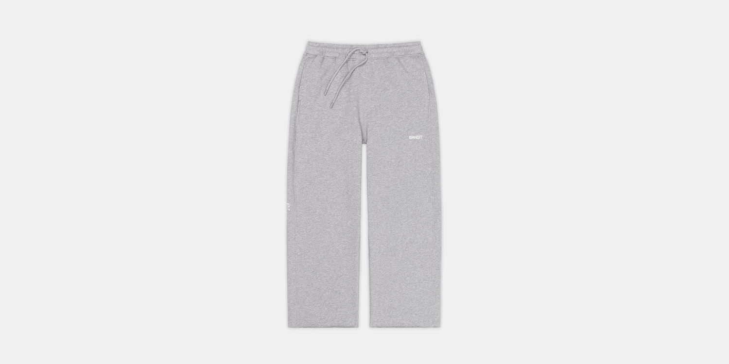 Wide Leg Chiller Sweatpant - Heather Grey