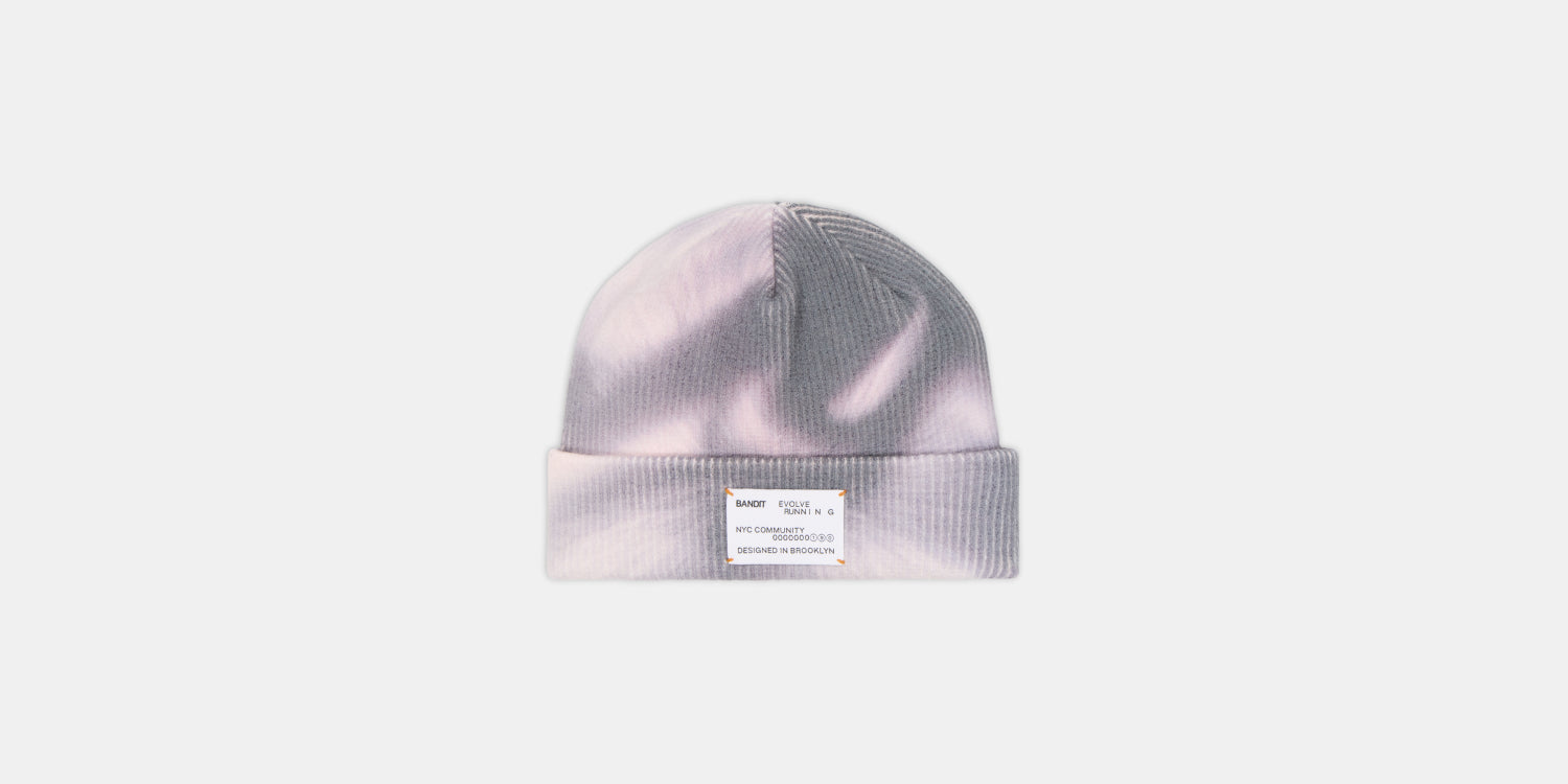 Ribbed Patch Beanie - Haze Multi