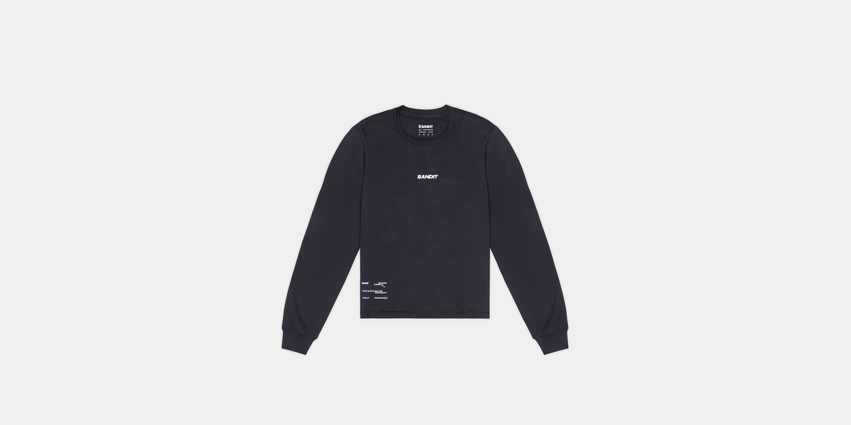 Women's Micromesh™ Long Sleeve Tee - Black