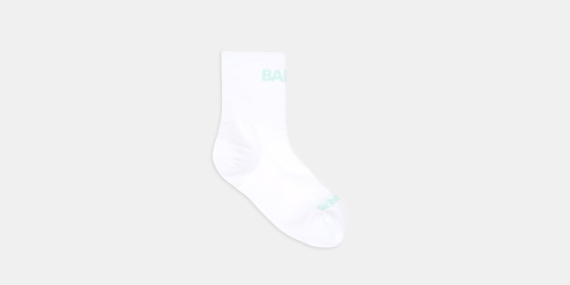 Lite Run™ Socks - White with Minty Blue (2 Pack)