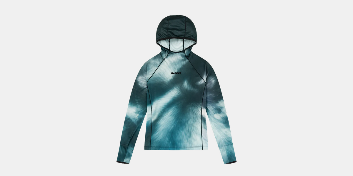 Women's AuraGrid™ Hooded Performance Top - Storm Multi