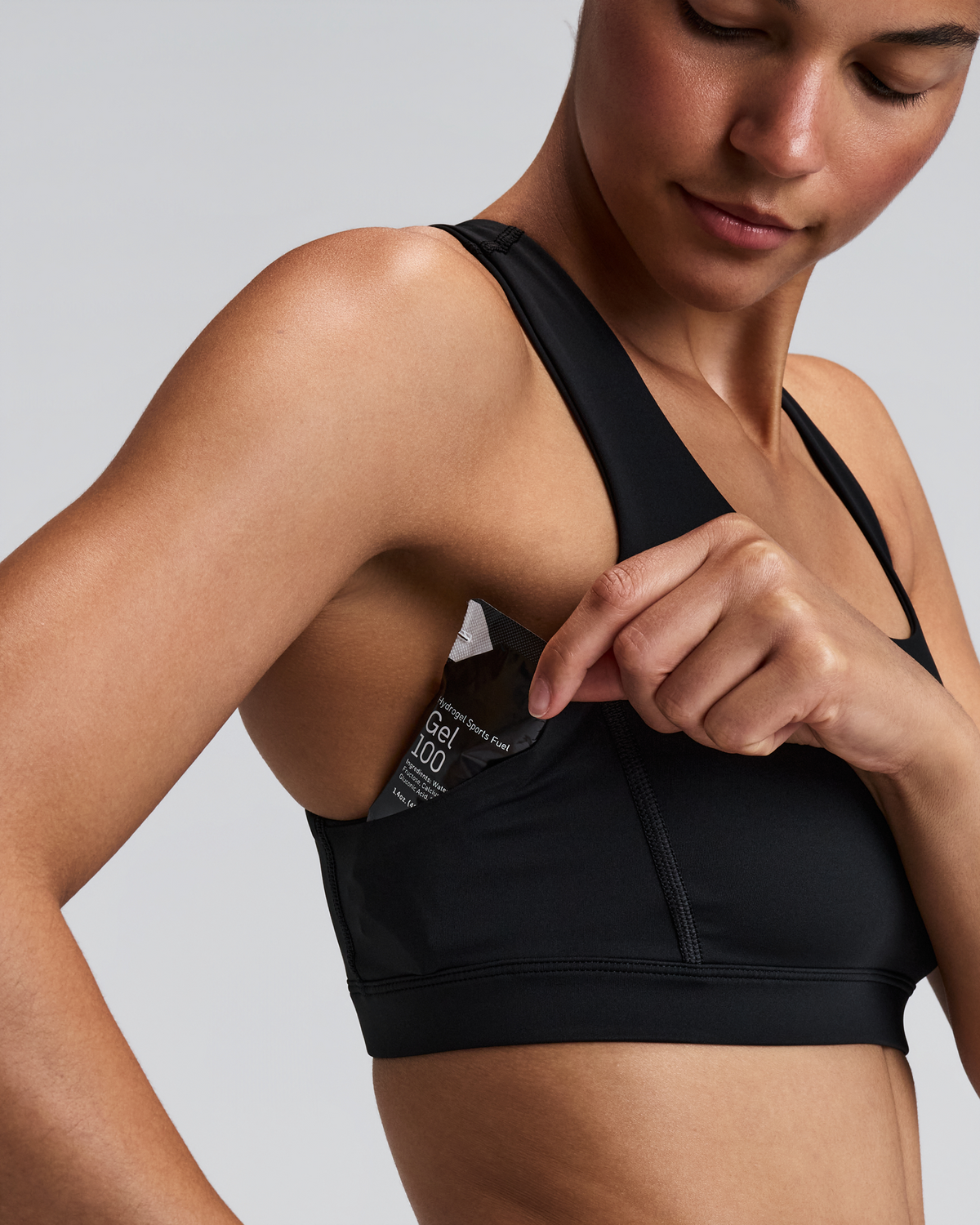 Women's Stamina™ Scoop Neck Run Bra - Black