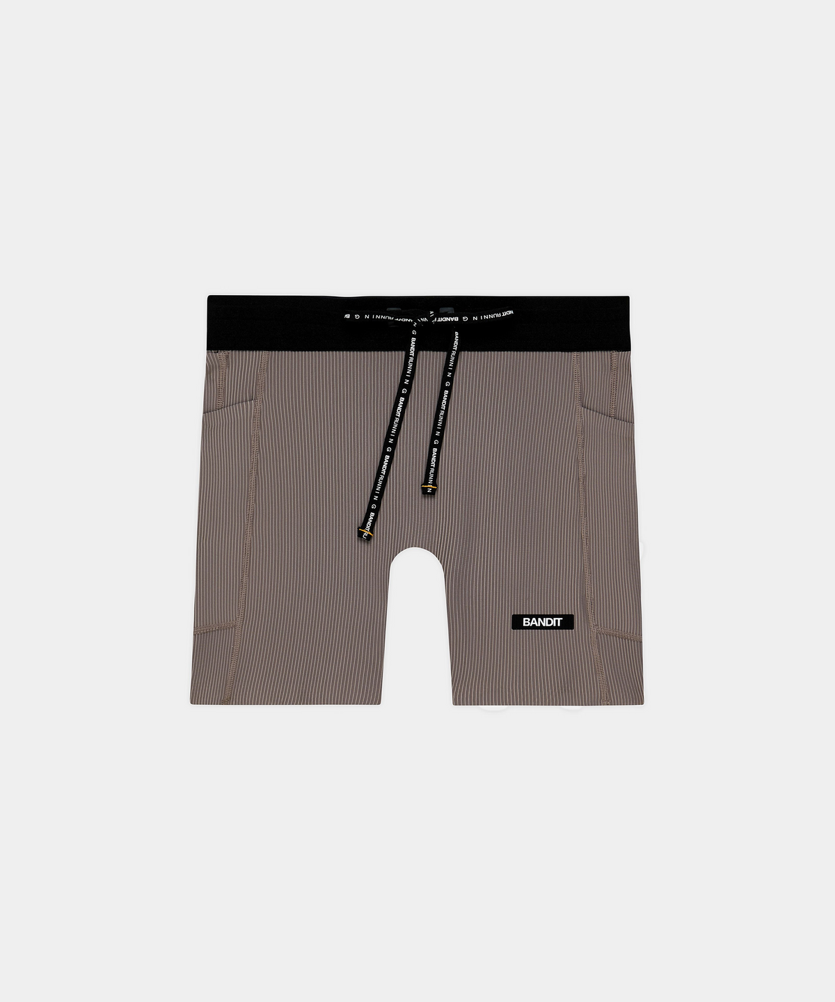 Women's Striped Cadence™ 5" Compression Shorts - Concrete Taupe / Cocoa