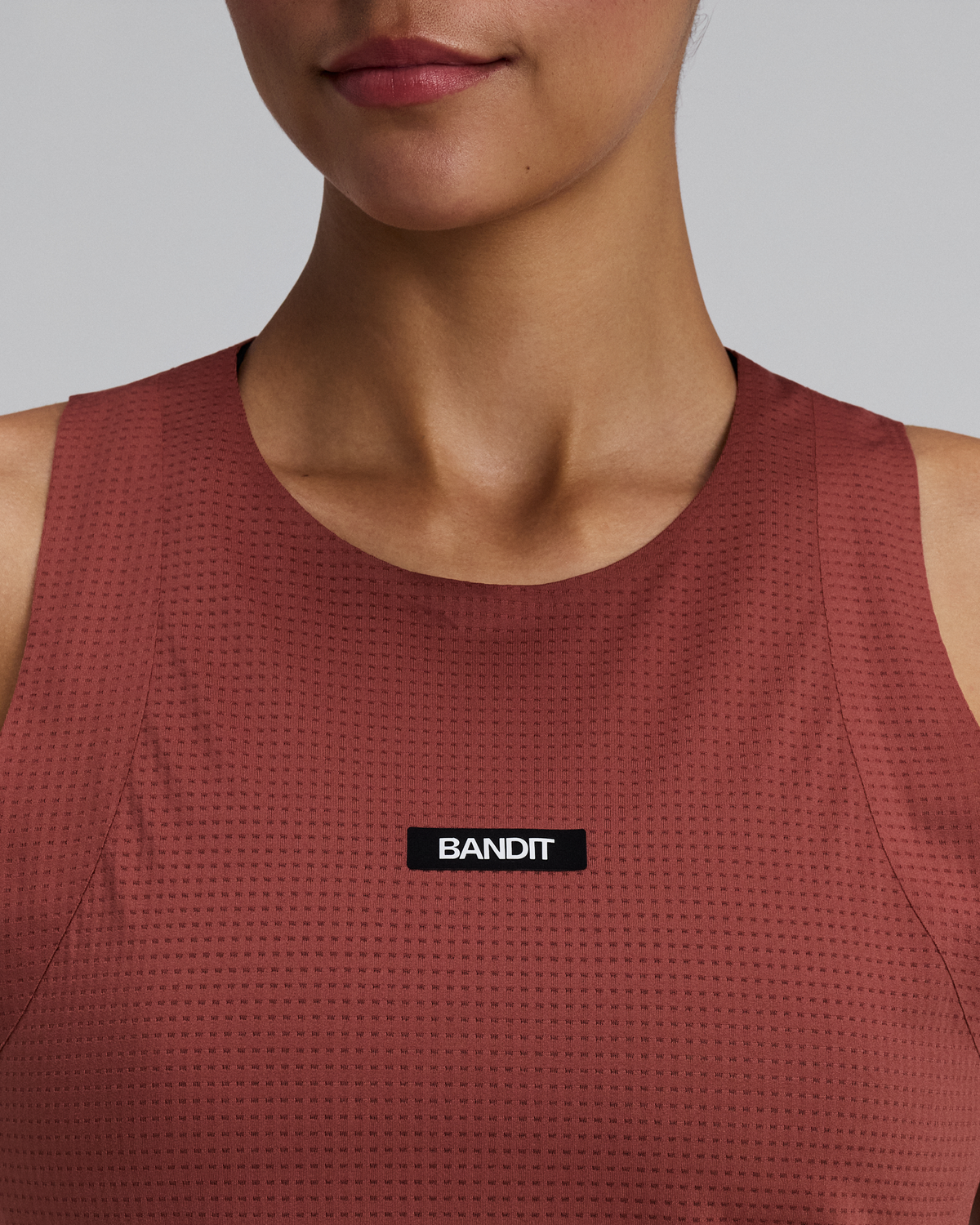 Women's GeoMesh™ Race Singlet - Mahogany