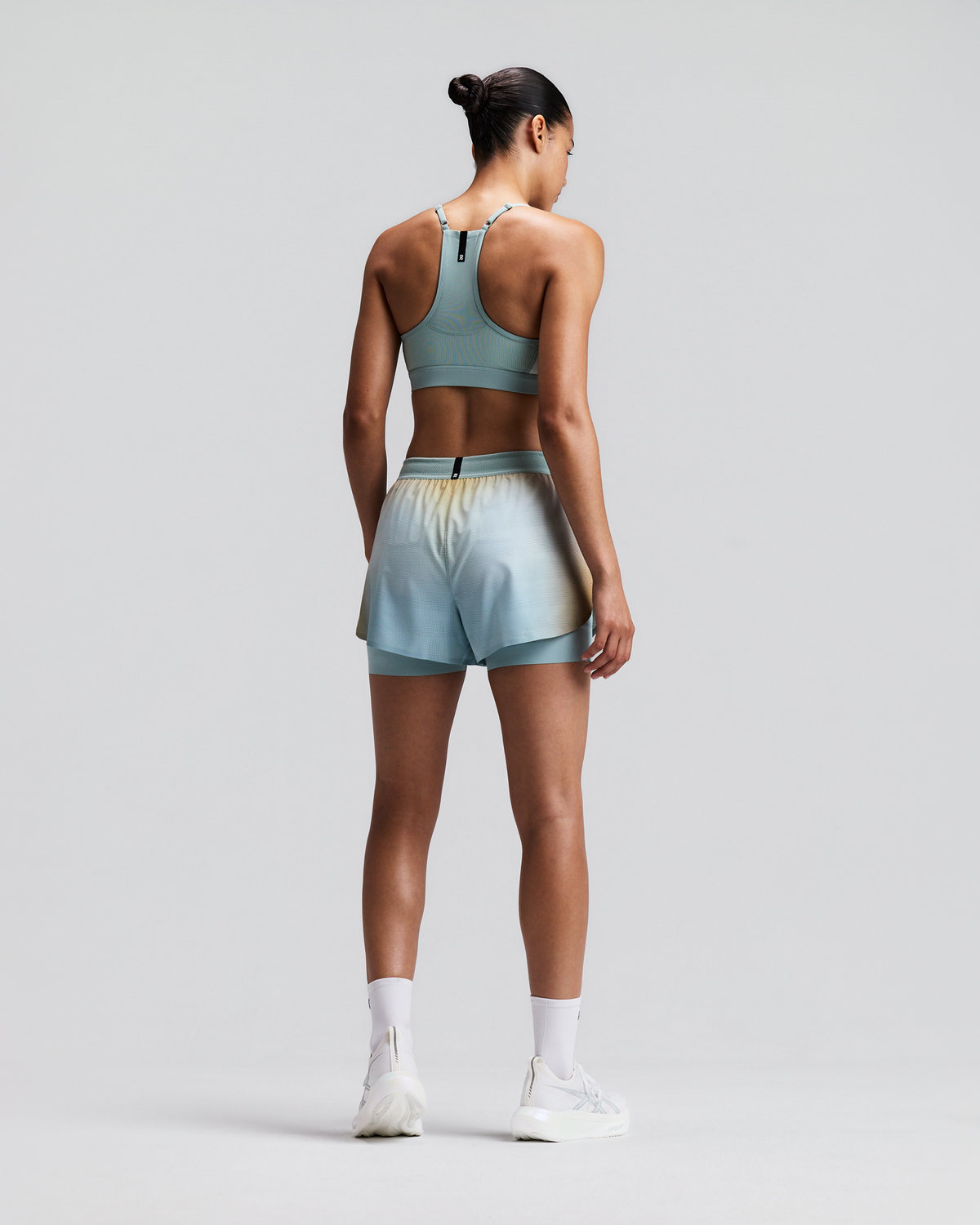 Women's CoolGrid™ 2-in-1 Run Shorts - Lagoon Multi