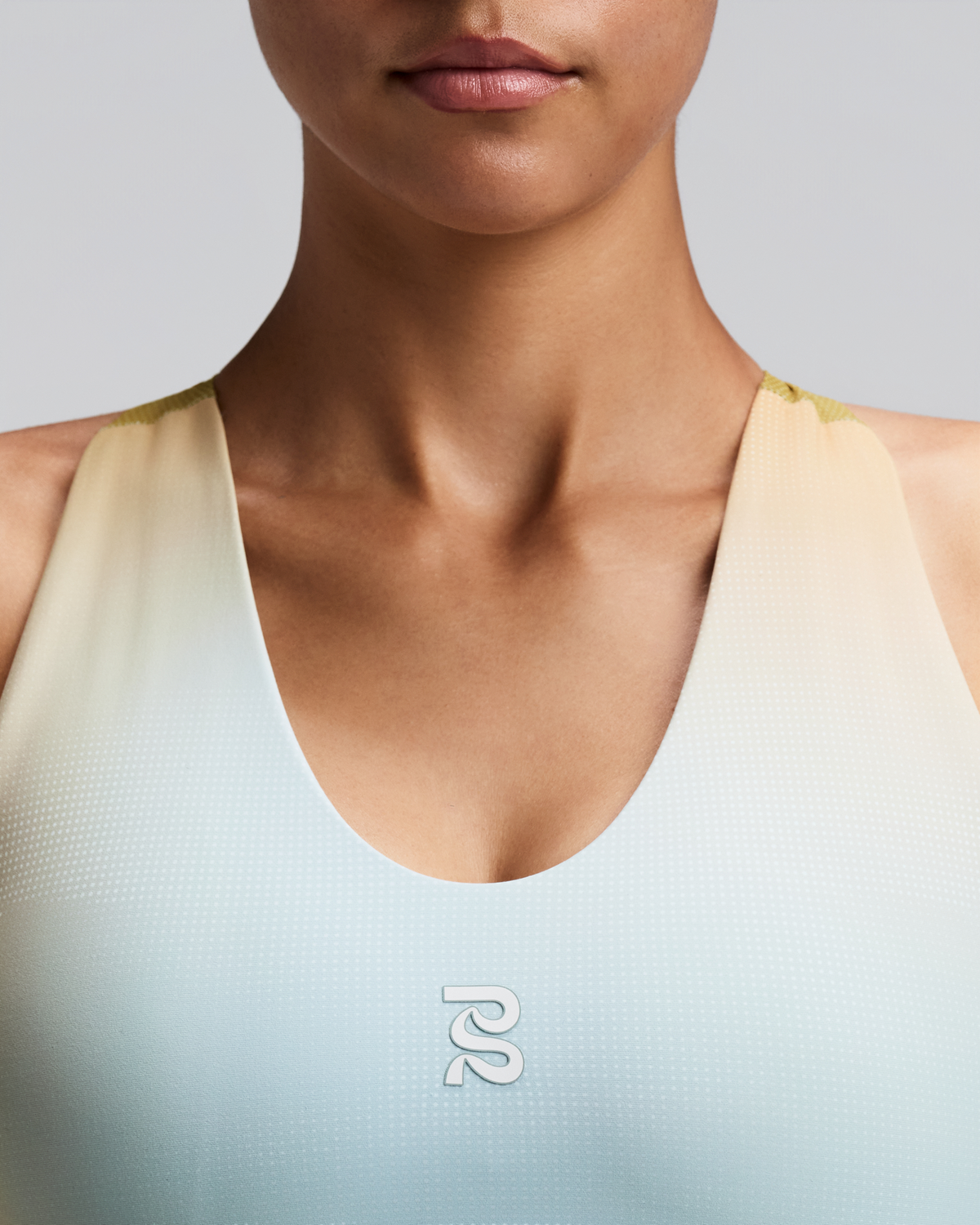 Women's Vanisher™ V-Neck Race Crop - Lagoon Multi