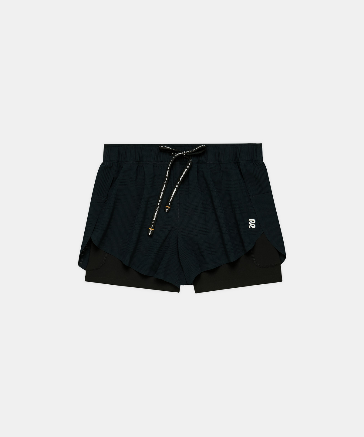 Women's CoolGrid™ 2-in-1 Run Shorts - Black