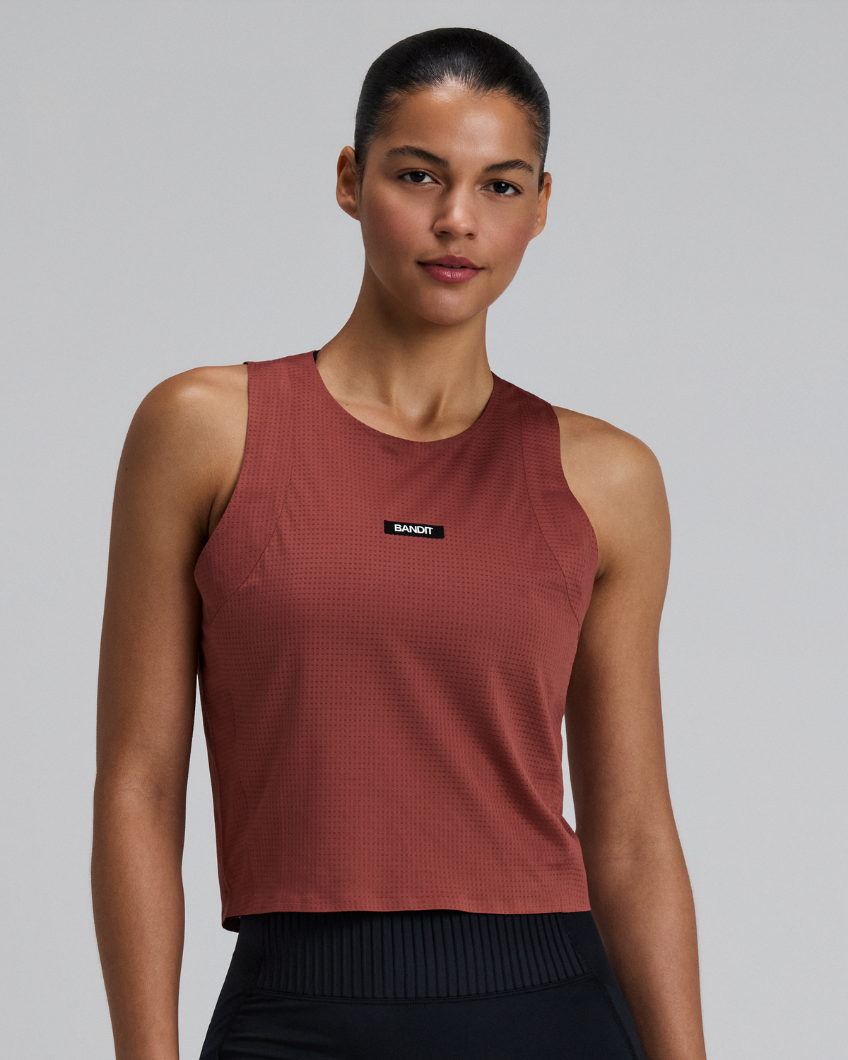 Women's GeoMesh™ Race Singlet - Mahogany