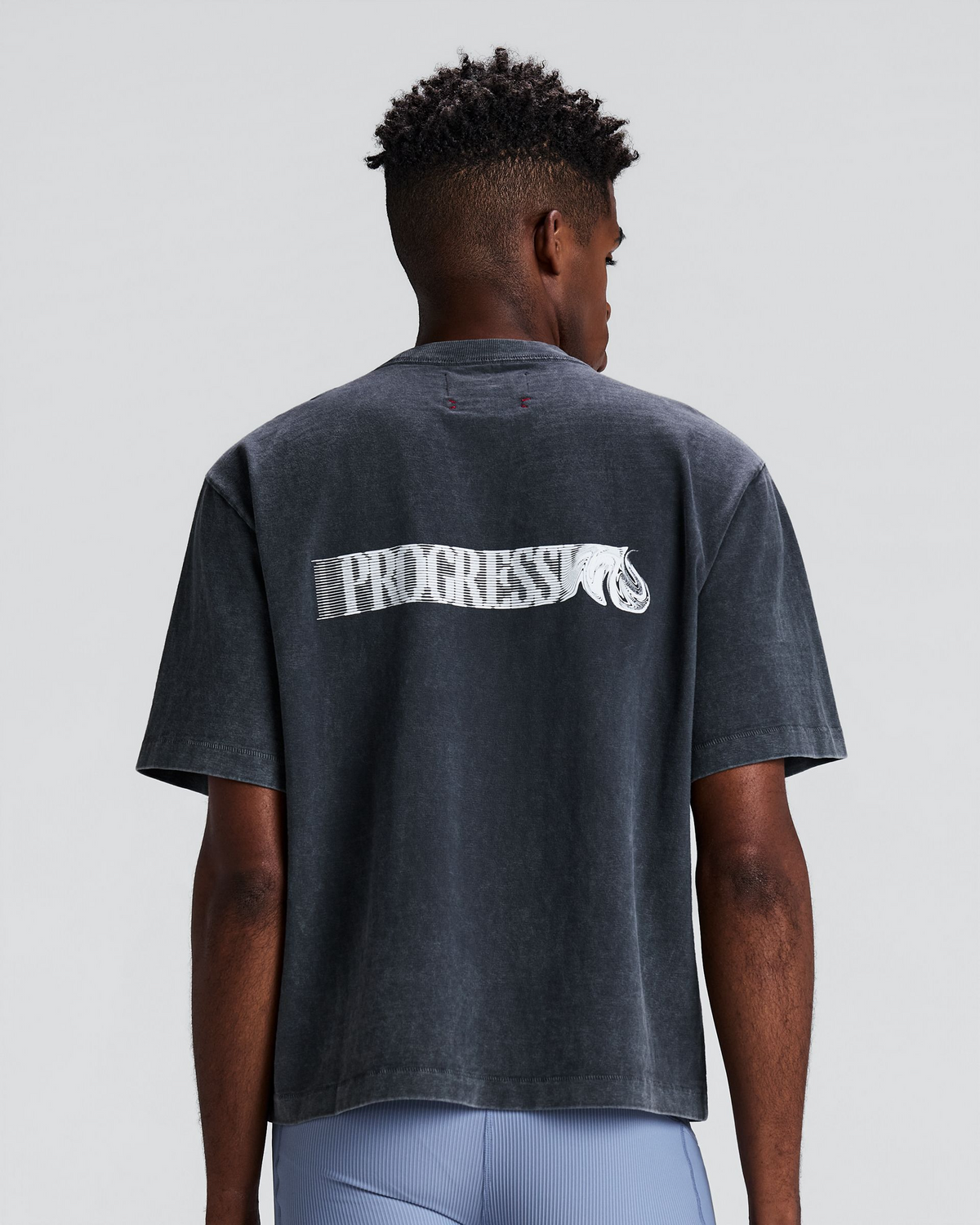 Unisex Heavyweight Cotton Box Tee - Black Chroma Wash