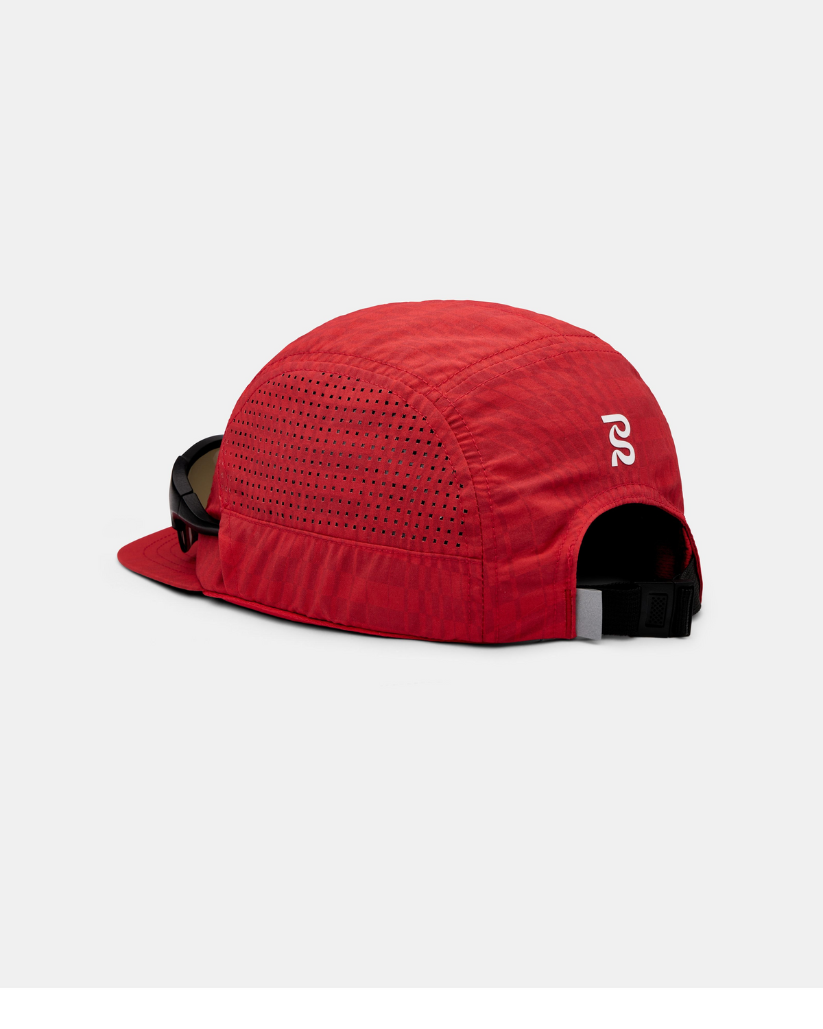 Nylon Run Hat with Sunglasses Holder - Oxide Red / Signal Red