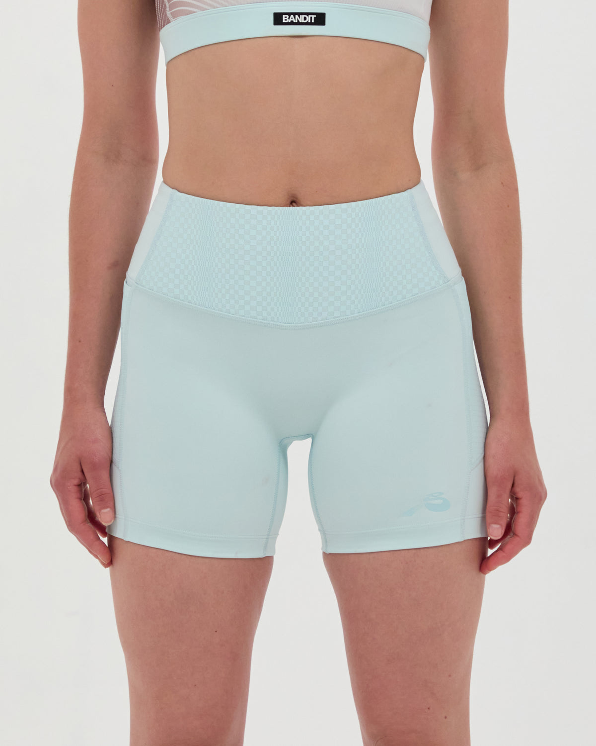 Stamina™ High Waist 5" Compression - Minty Blue