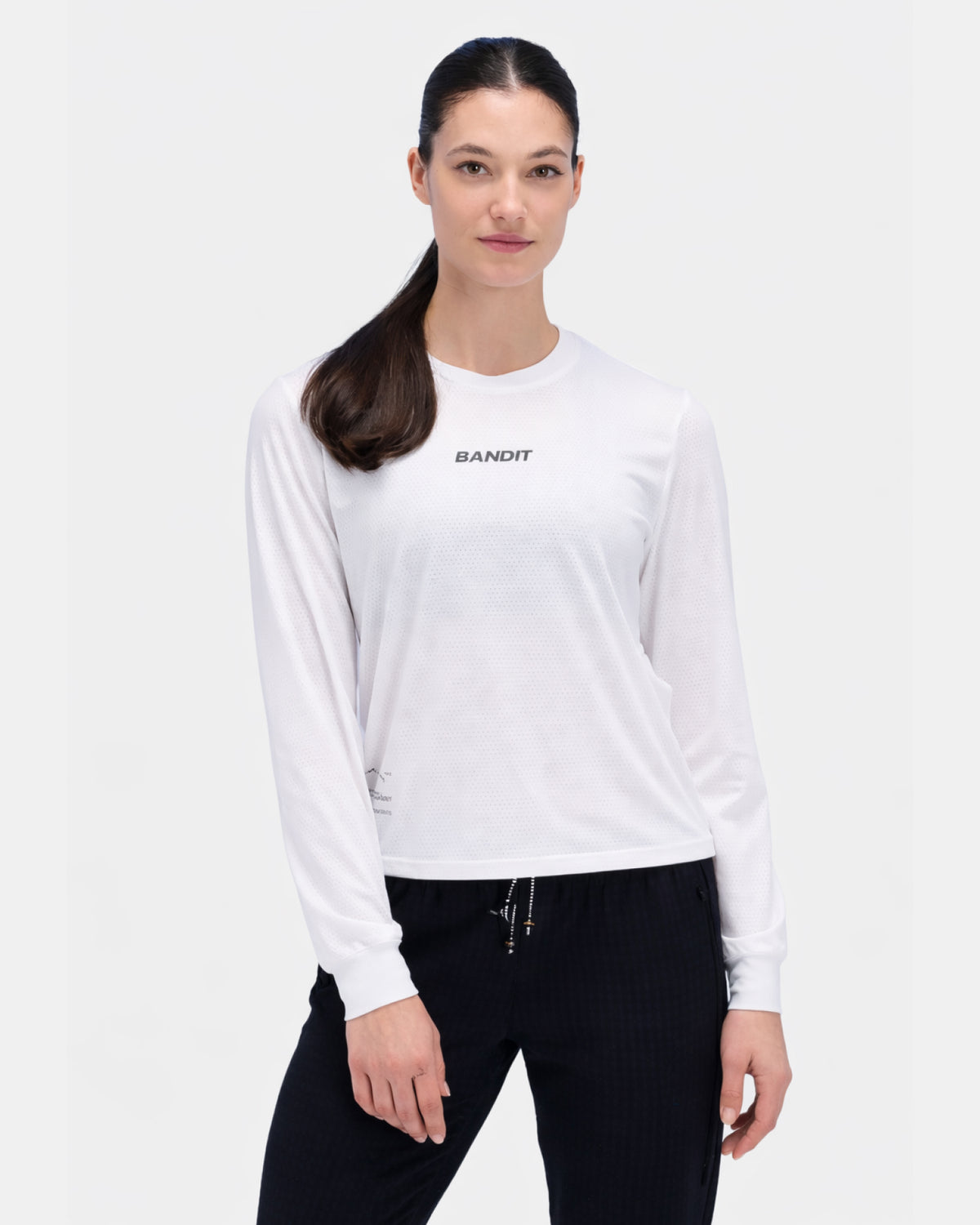 Women's Micromesh™ Long Sleeve Tee - White