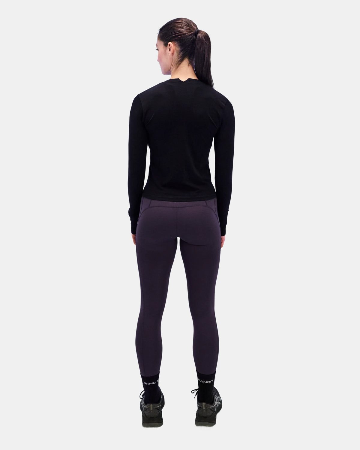 Women's Seamless Wool Blend Long Sleeve - Black