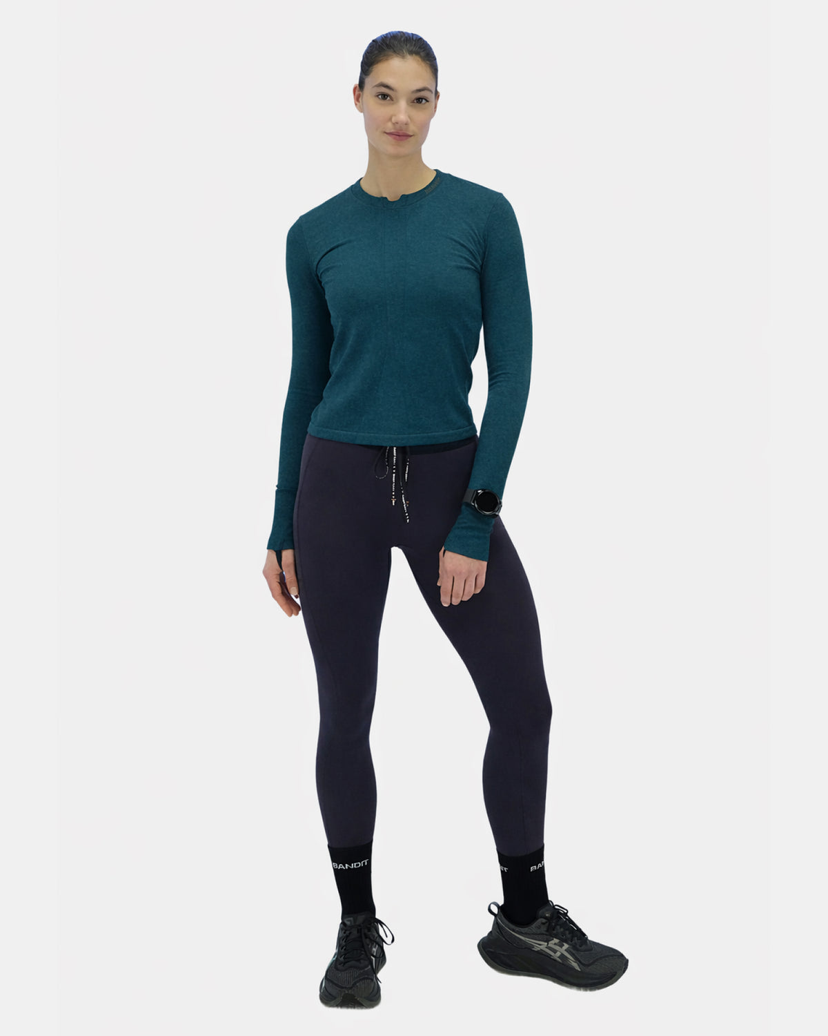 Women's Seamless Wool Blend Long Sleeve - Storm