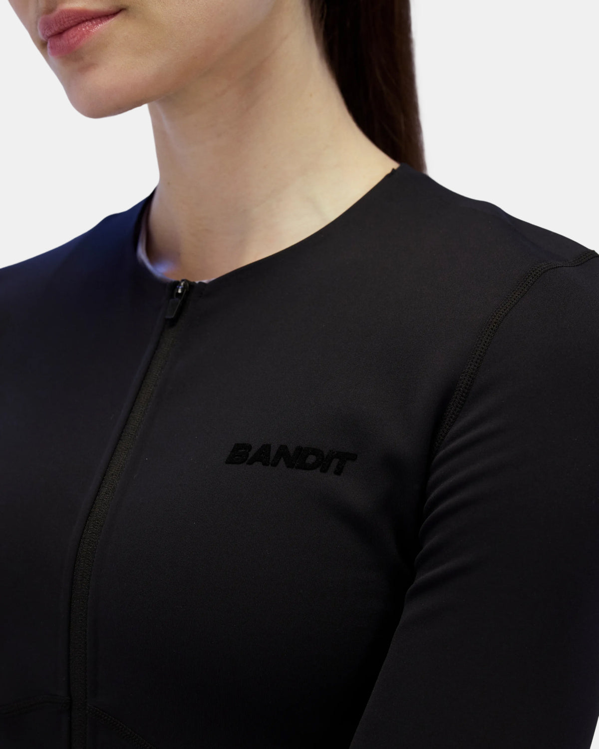 Women’s Long Sleeve Fuyu™ Race Crop - Black