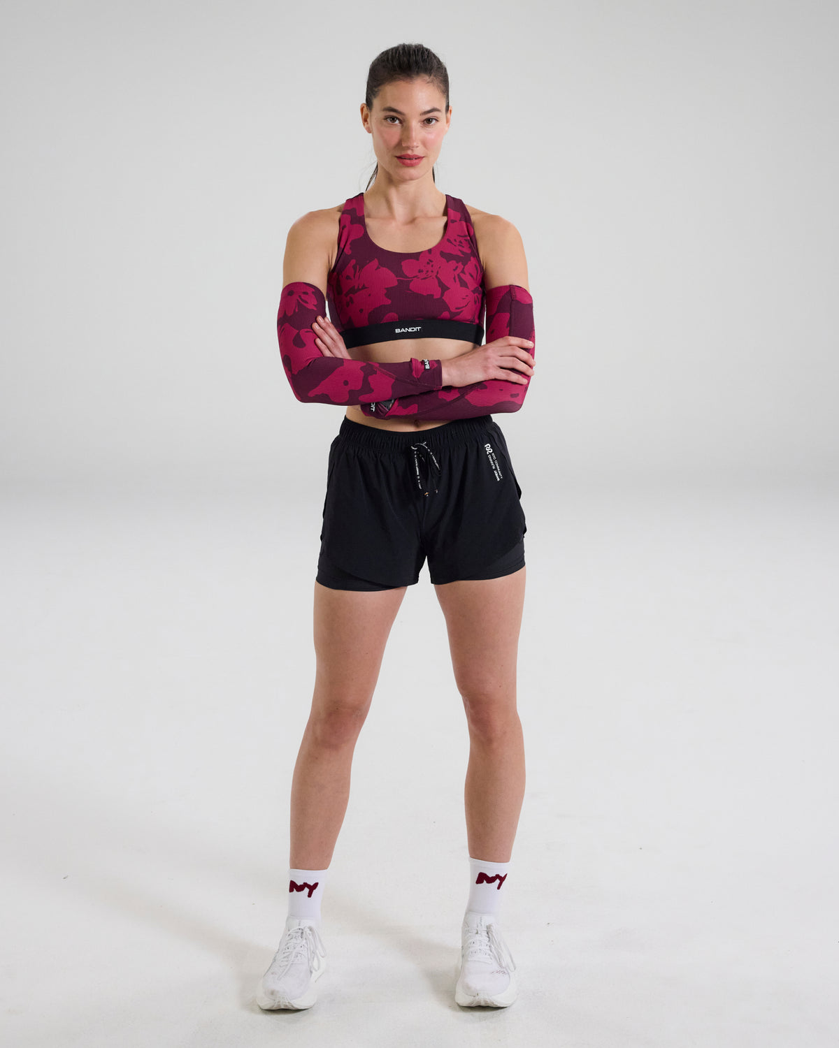Cadence™ Compression Sleeves - Fleura, Fig / Berry