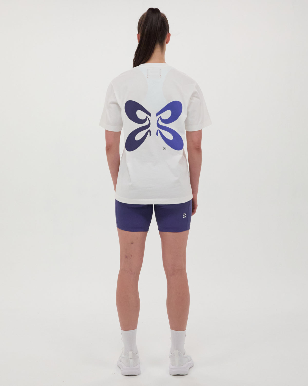 "Butterfly" Cotton Tee, Unisex - White