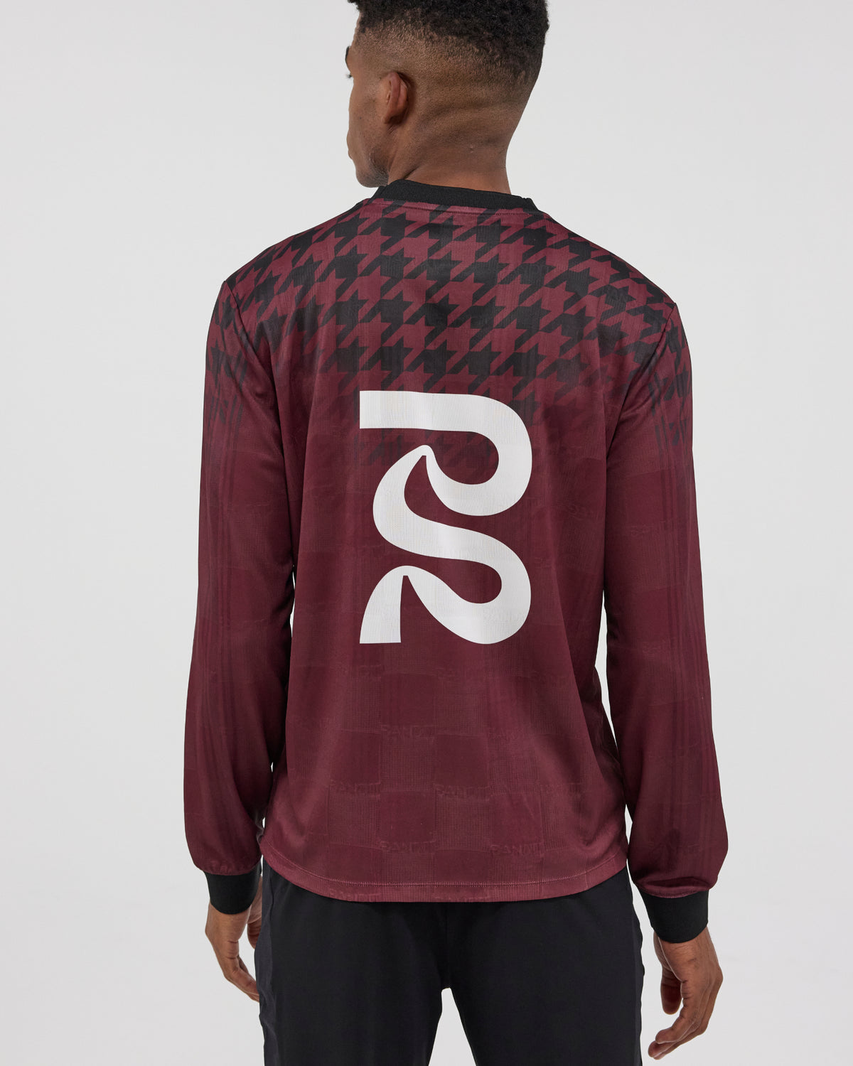 Jacquard Footy Long Sleeve - Fig Print