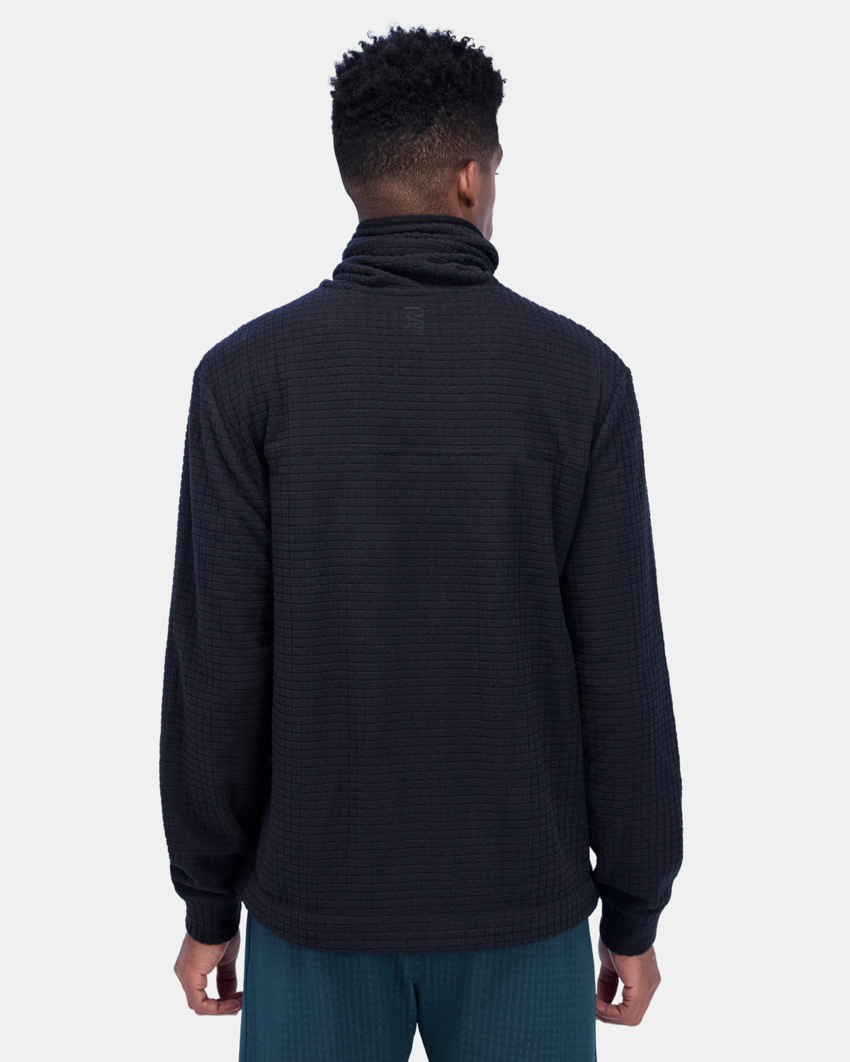 Men's MacroSoft Grid™ Funnelneck - Black