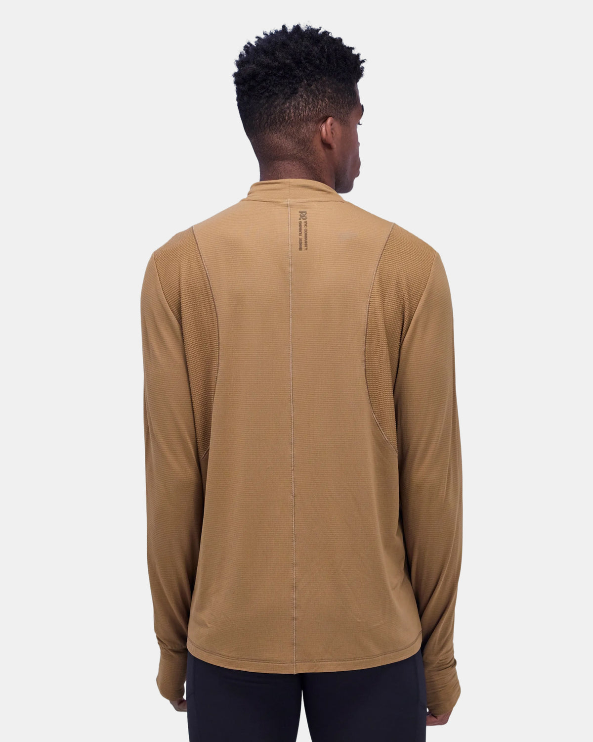 Men's AuraGrid™ Mockneck Long Sleeve - Antique Brass