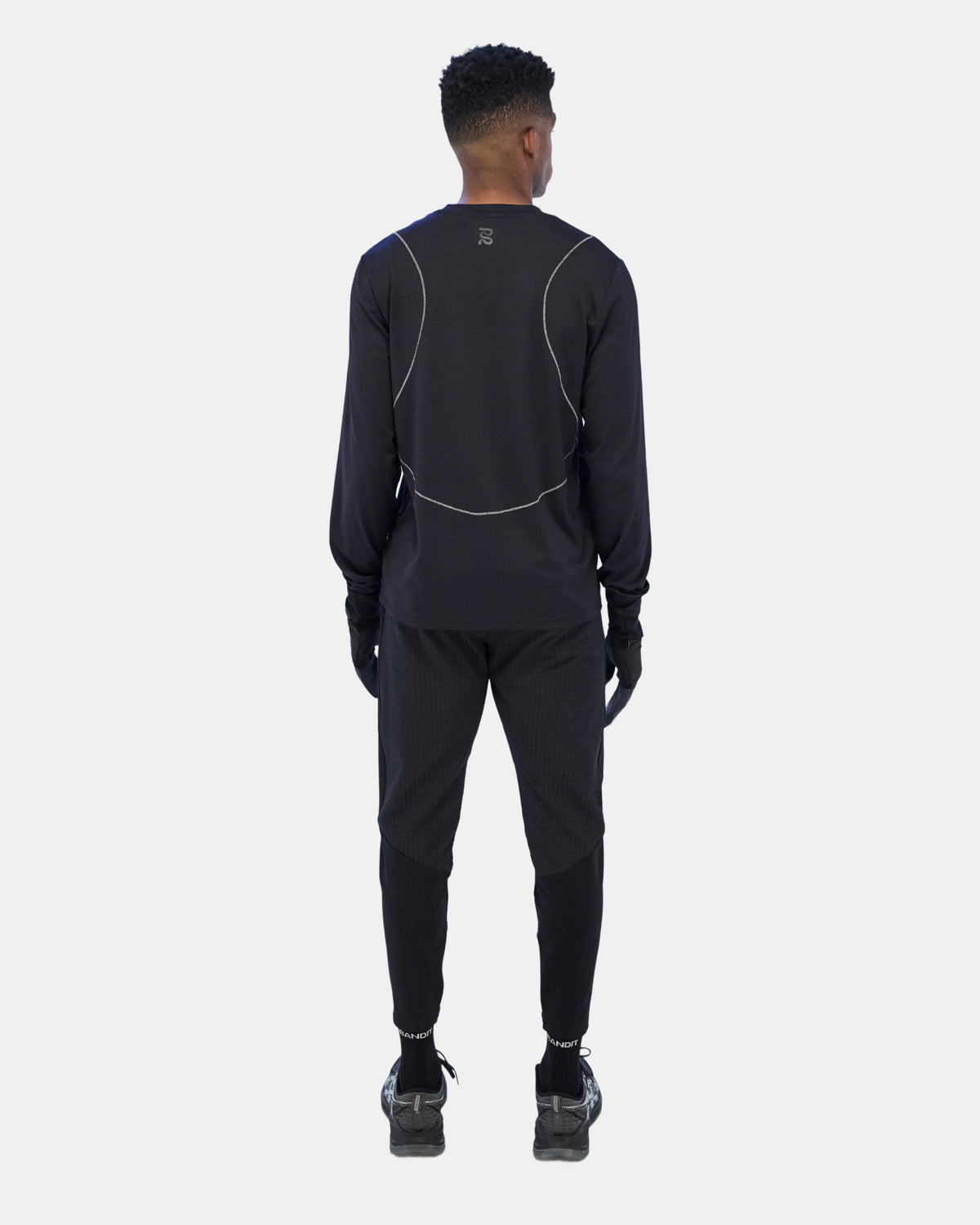 Men's Micromesh™ Reflecto Stitch™ Long Sleeve Tee - Black