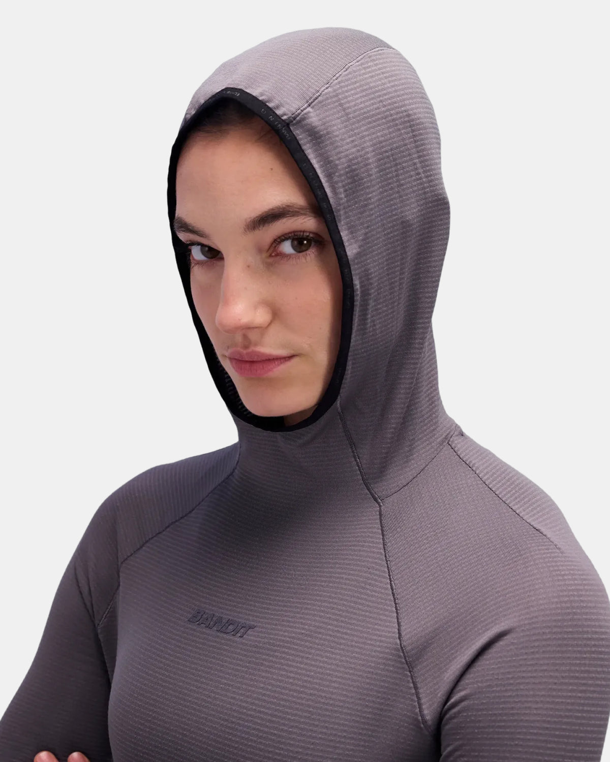 Women's AuraGrid™ Hooded Performance Top - Haze