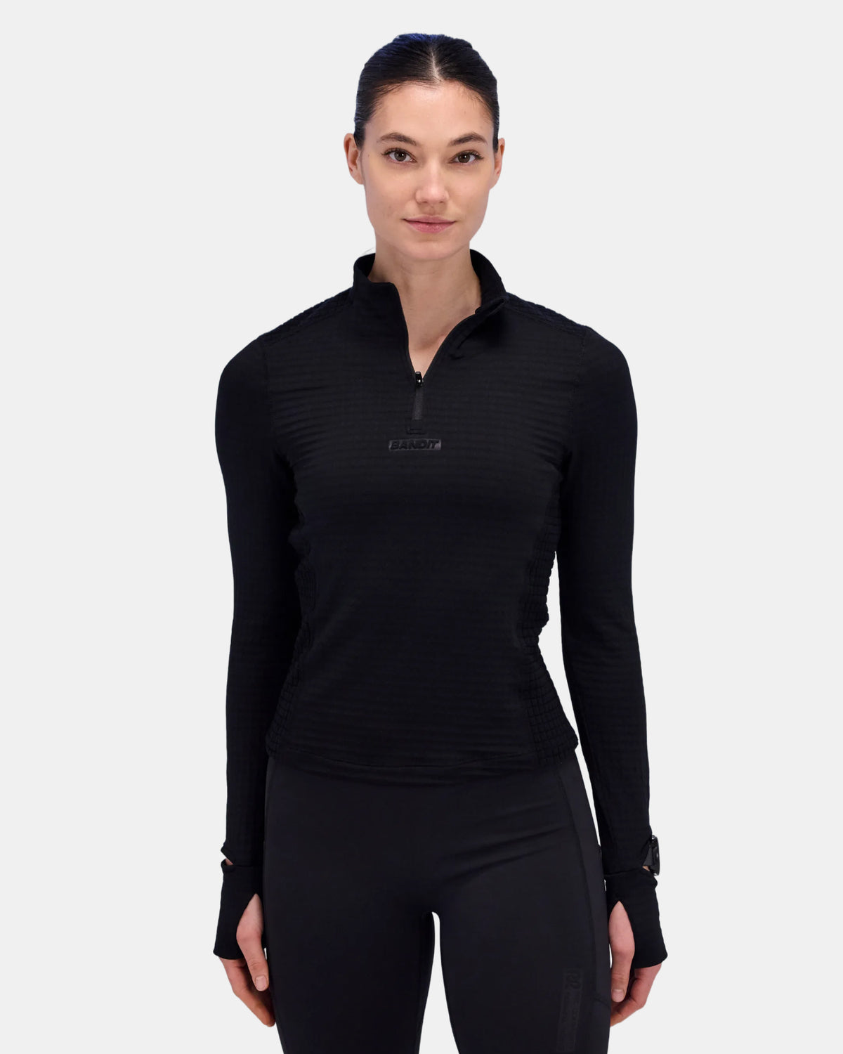 Women's CaldoGrid™ Quarter Zip - Black