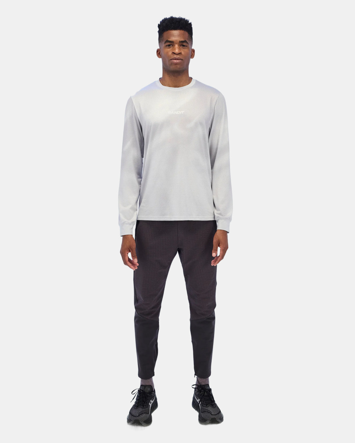 Men's Micromesh™ Long Sleeve Tee - Ash Gradient