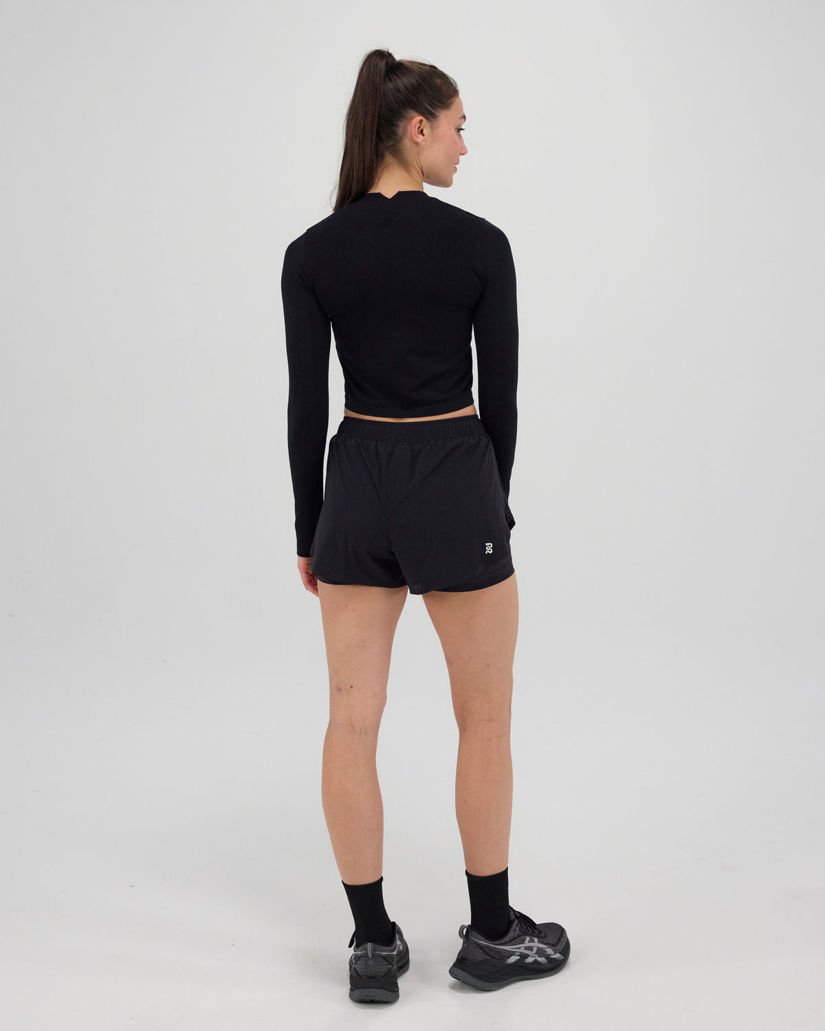 Women's Mercury Seamless™ Long Sleeve Crop - Black