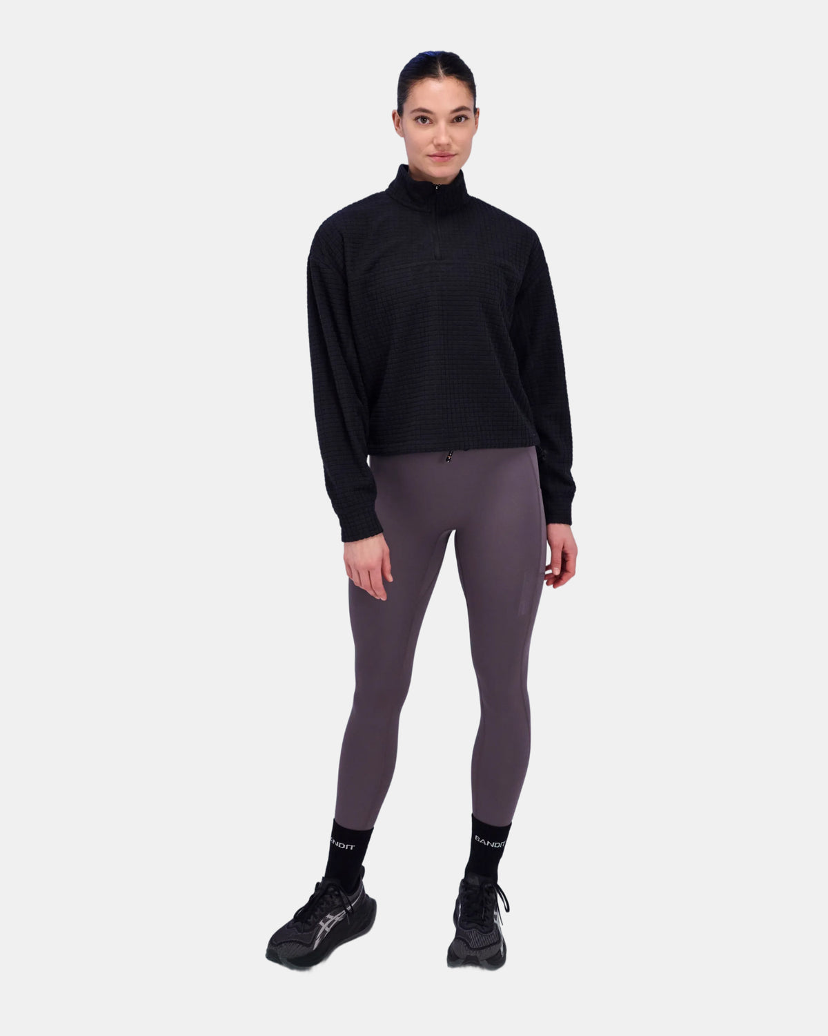 Women's MacroSoft™ Quarter Zip - Black