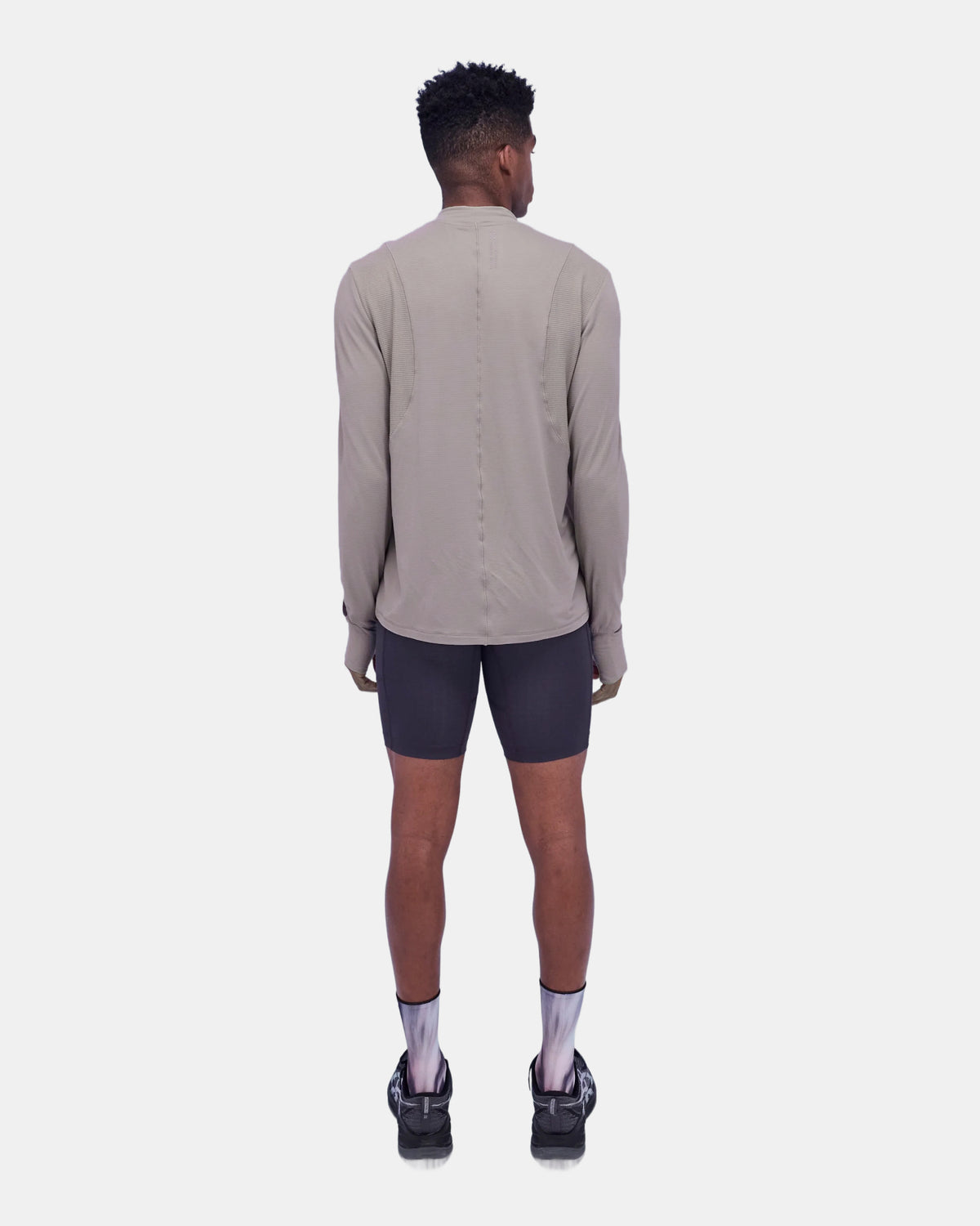 Men's AuraGrid™ Mockneck Long Sleeve - Zinc
