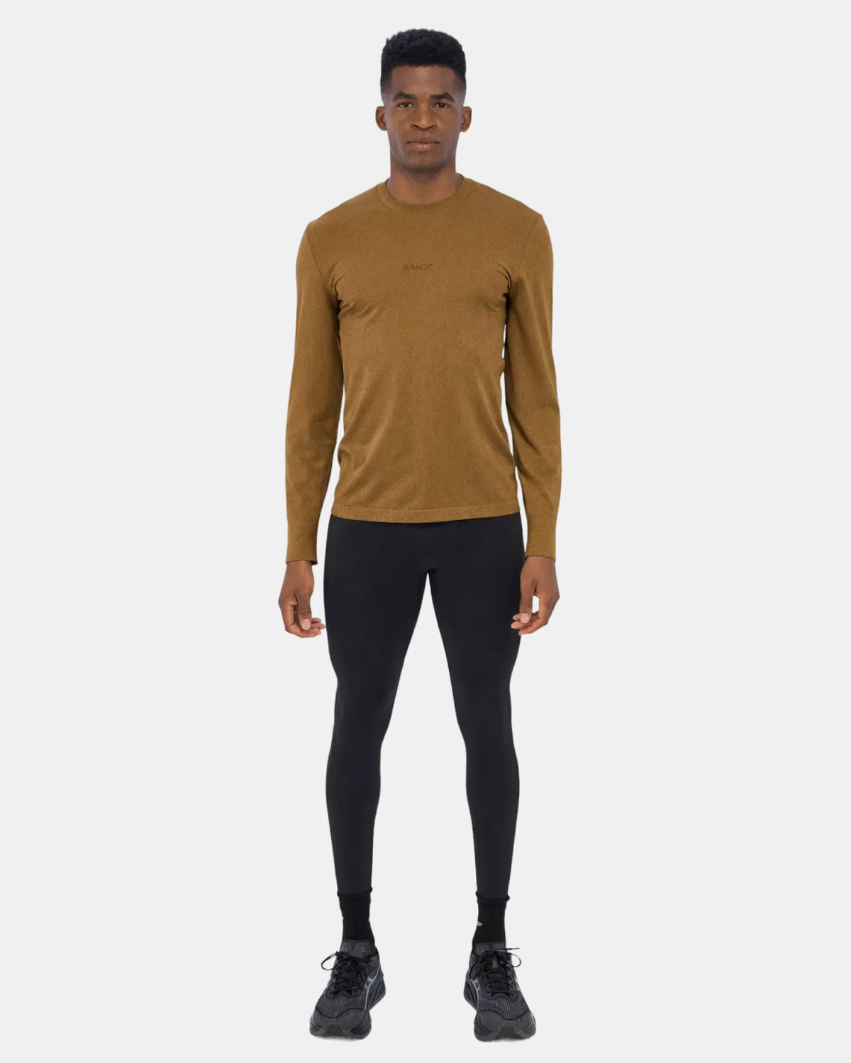 Men's Wool Blend Seamless Long Sleeve - Antique Brass