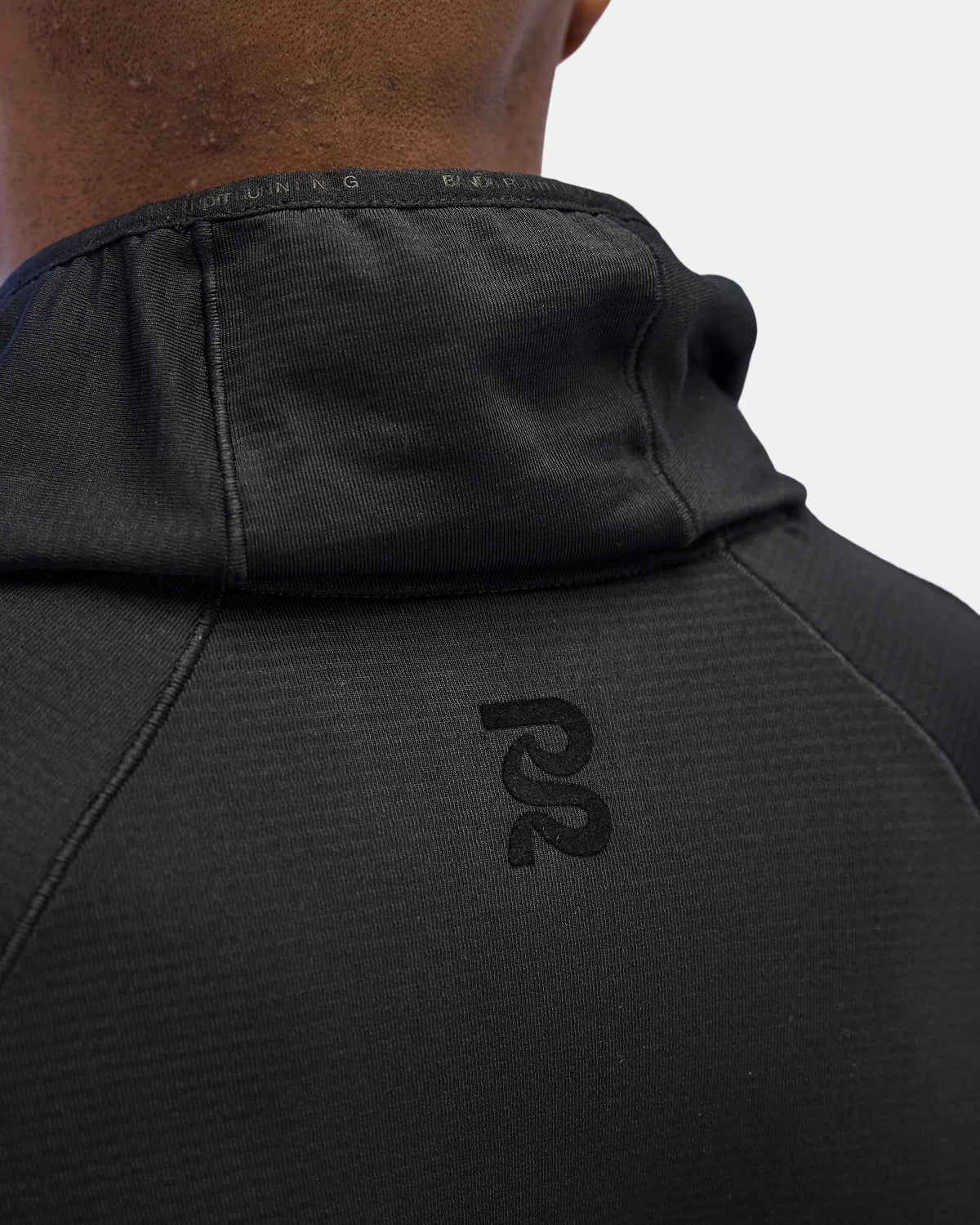 Men's AuraGrid™ Hooded Performance Top - Black