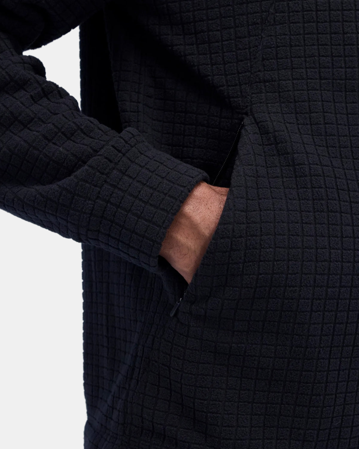 Men's MacroSoft Grid™ Funnelneck - Black