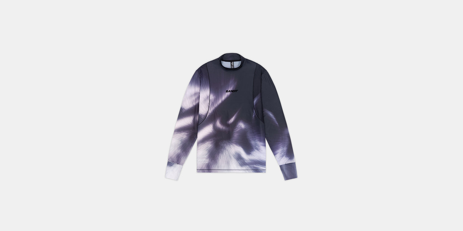 Men's AuraGrid™ Mockneck Long Sleeve - Haze Multi
