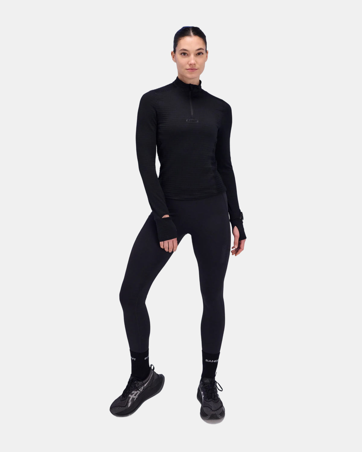 Women's CaldoGrid™ Quarter Zip - Black